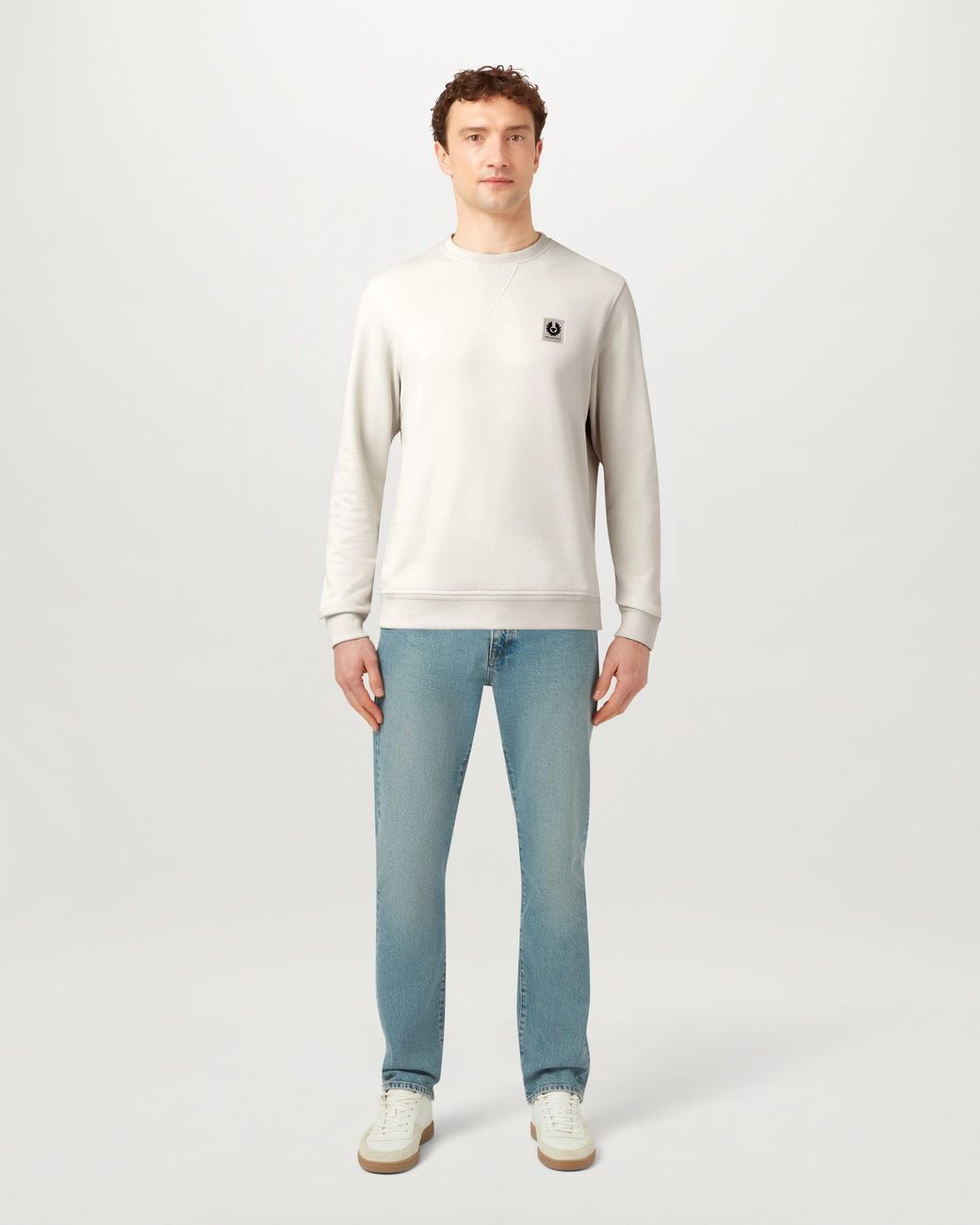 Belstaff Natural Men's Sweatshirt Cotton Fleece for men