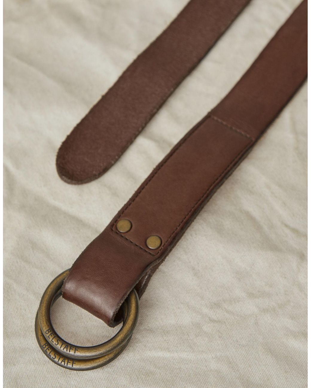Belstaff Leather Collier 4cm Belt in Dark Brown (Brown) for Men | Lyst