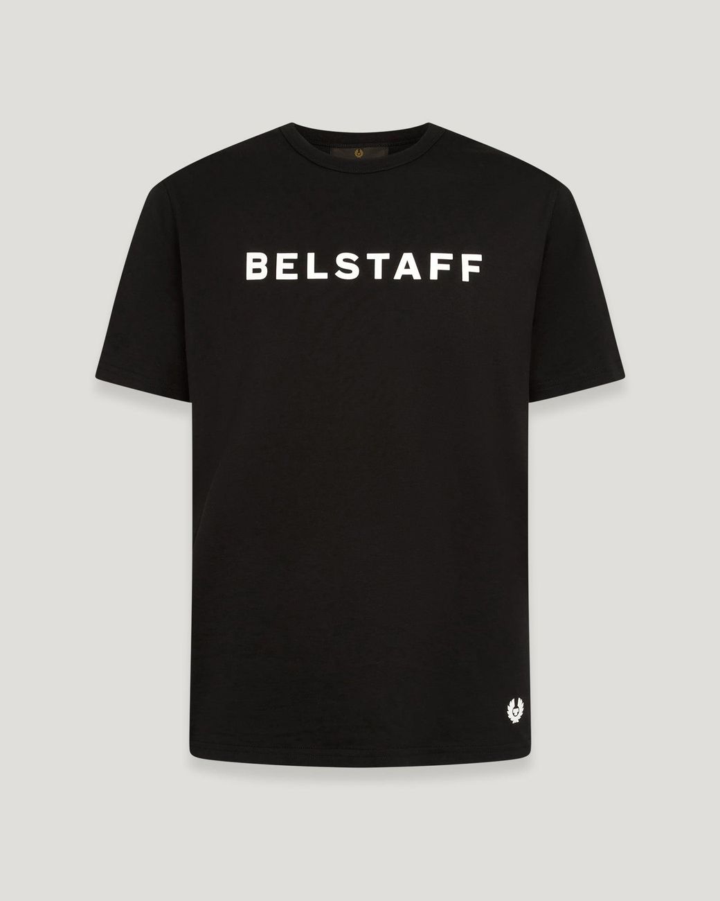 Belstaff Black Men's Logo T-shirt Cotton Jersey for men
