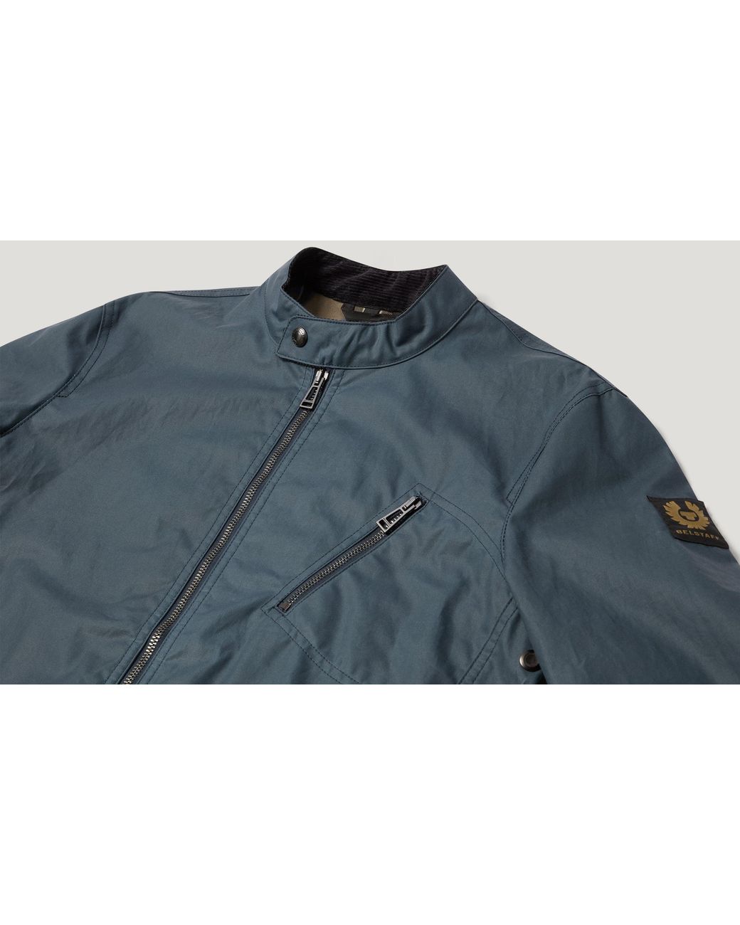 Belstaff Blue Men's Sideline Jacket Waxed Cotton for men