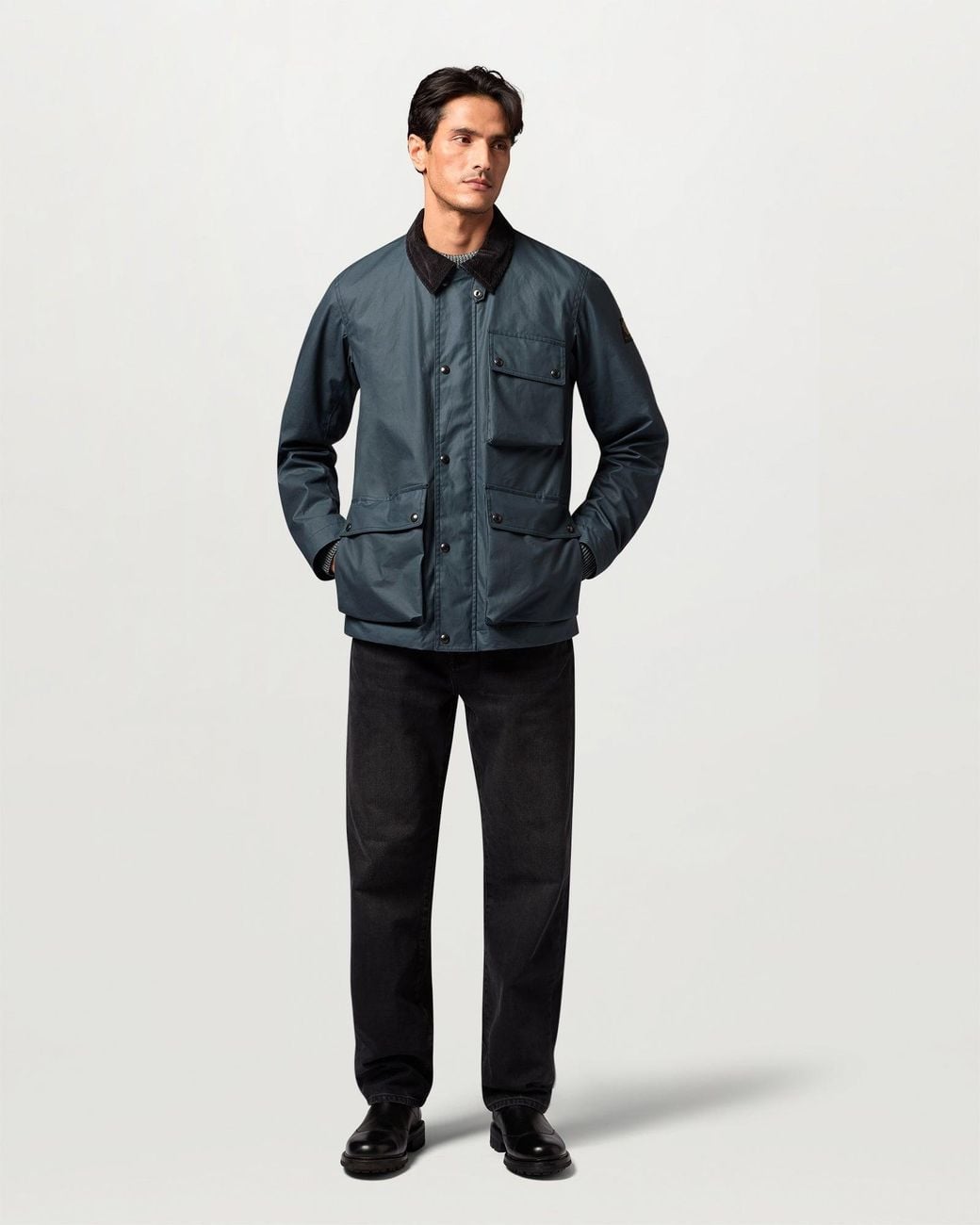 Belstaff Blue Men's Incline Jacket Waxed Cotton for men