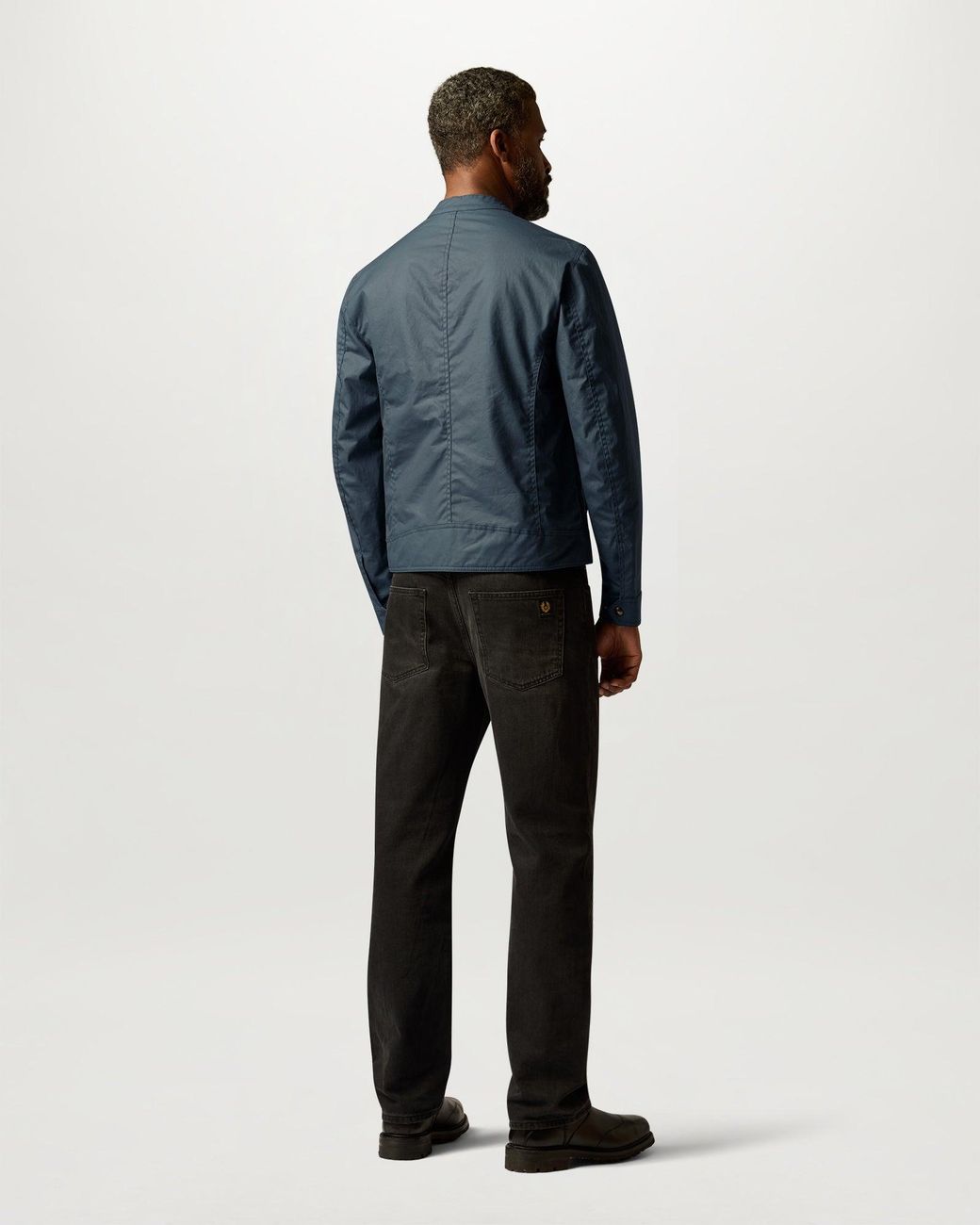 Belstaff Blue Men's Sideline Jacket Waxed Cotton for men