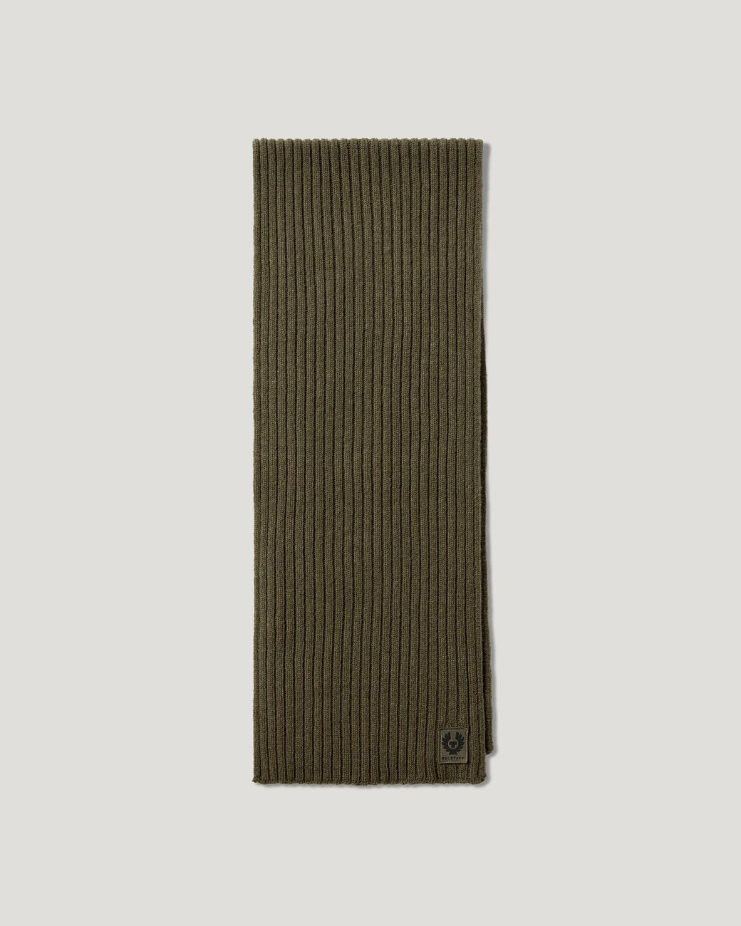 Belstaff Green Unisex Watch Scarf Lambswool