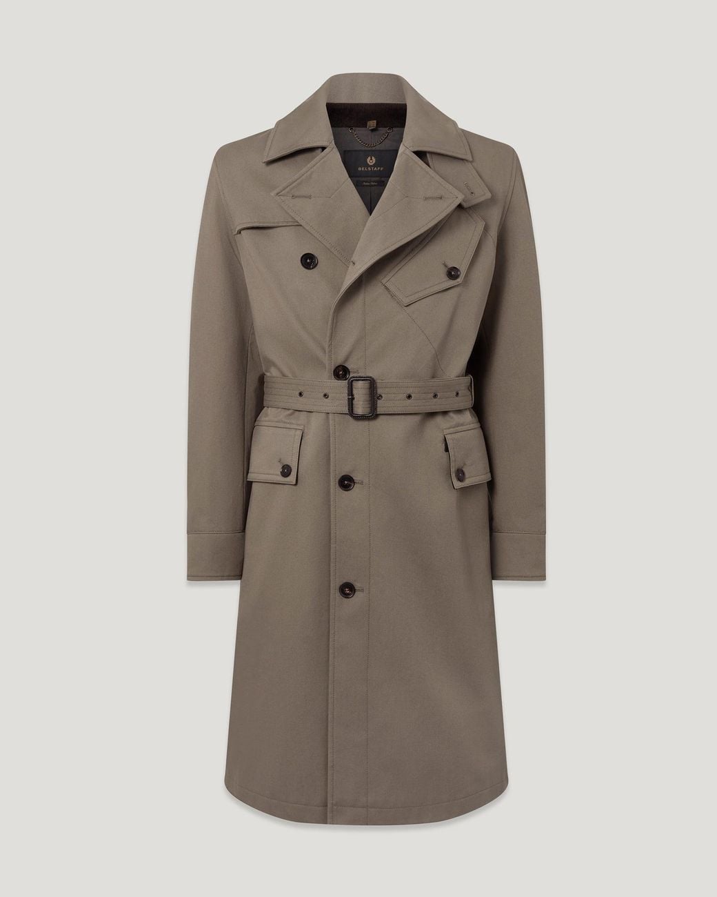 Belstaff Natural Men's Supersenia Coat Stormcoat Gabardine for men