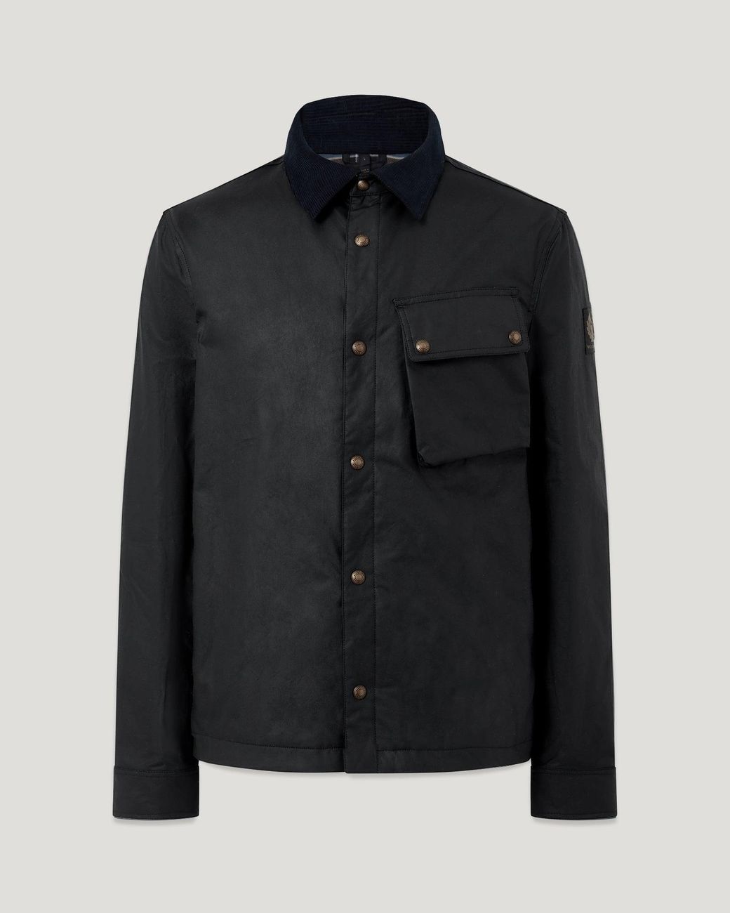 Belstaff Black Men's Ground Jacket Waxed Cotton for men