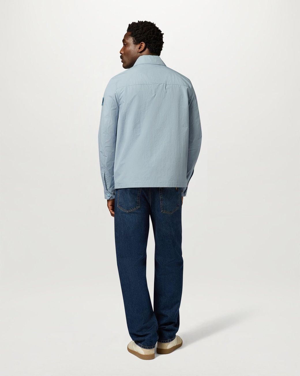 Belstaff Blue Men's Cargo Overshirt Compact Technical Cotton for men