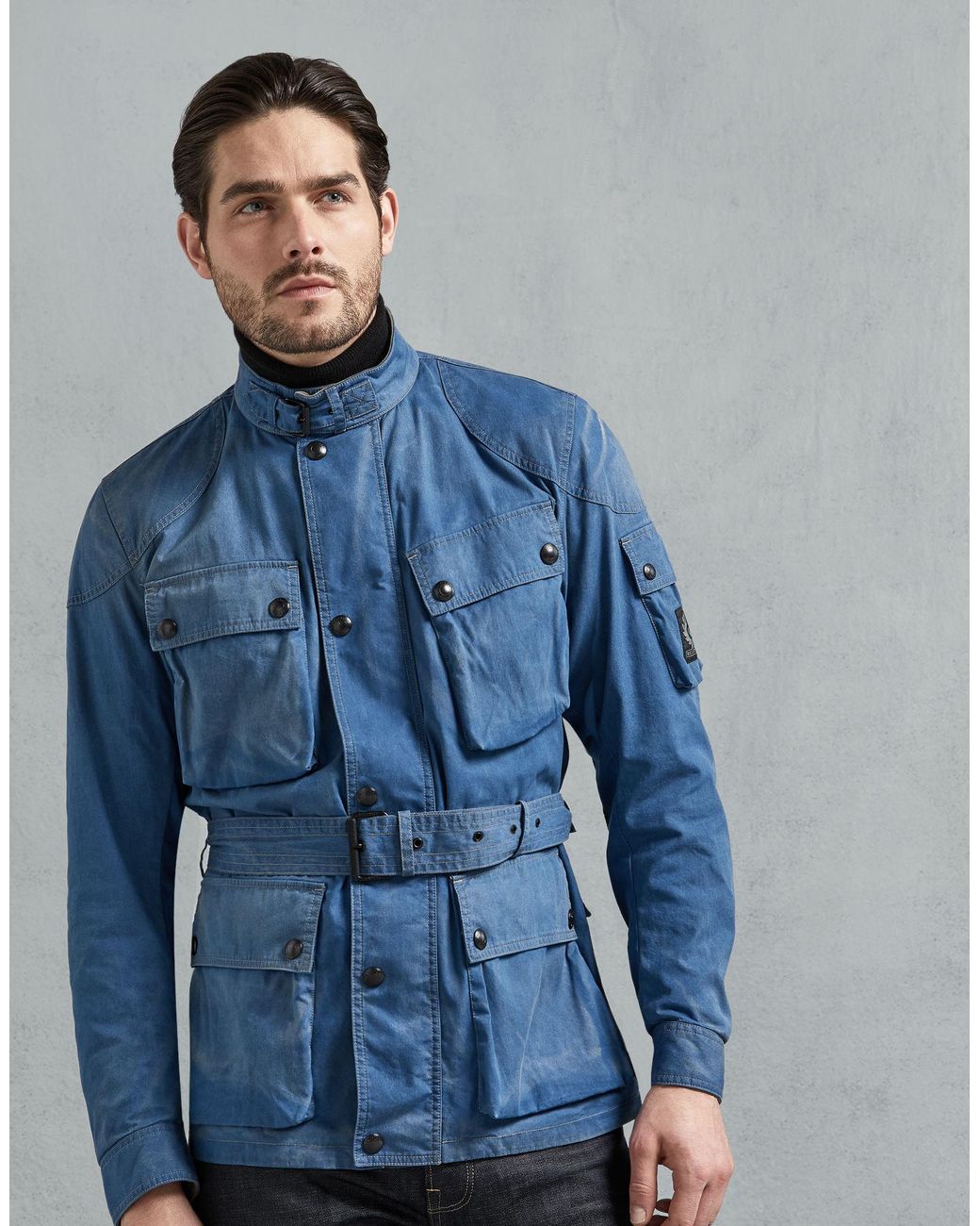 Belstaff Trialmaster Jacket in Blue for Men | Lyst UK