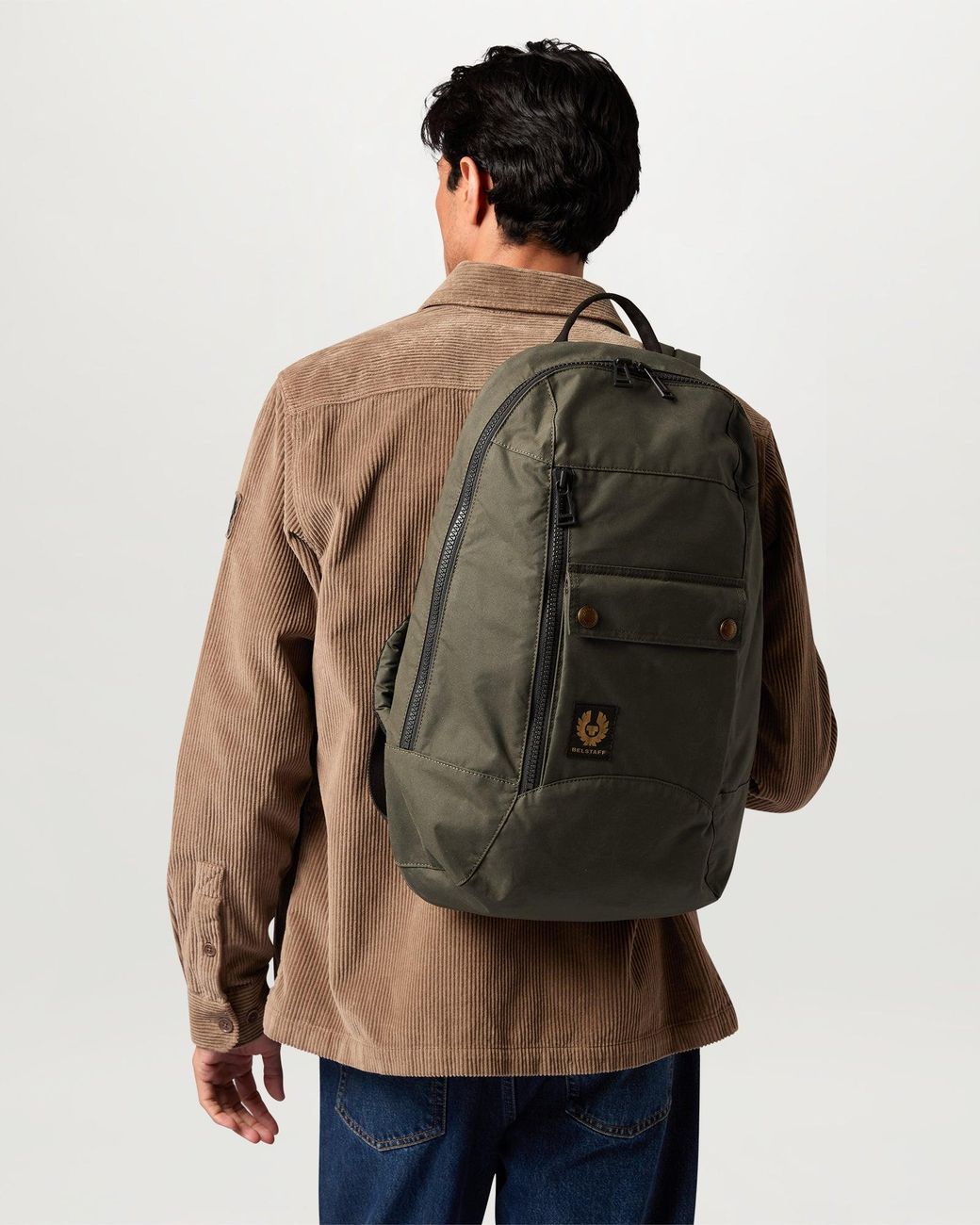 Belstaff Green Unisex Trialmaster Backpack Waxed Cotton