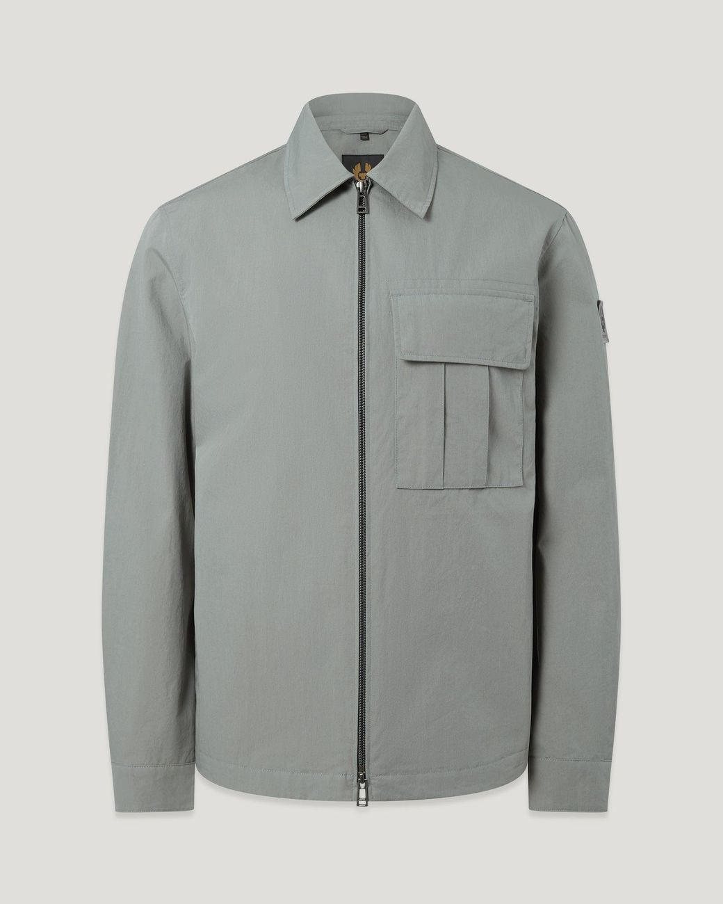Belstaff Gray Men's Cargo Overshirt Compact Technical Cotton for men