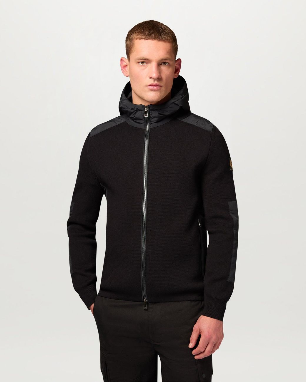 Belstaff Black Men's Console Mixed Media Jacket Cotton for men