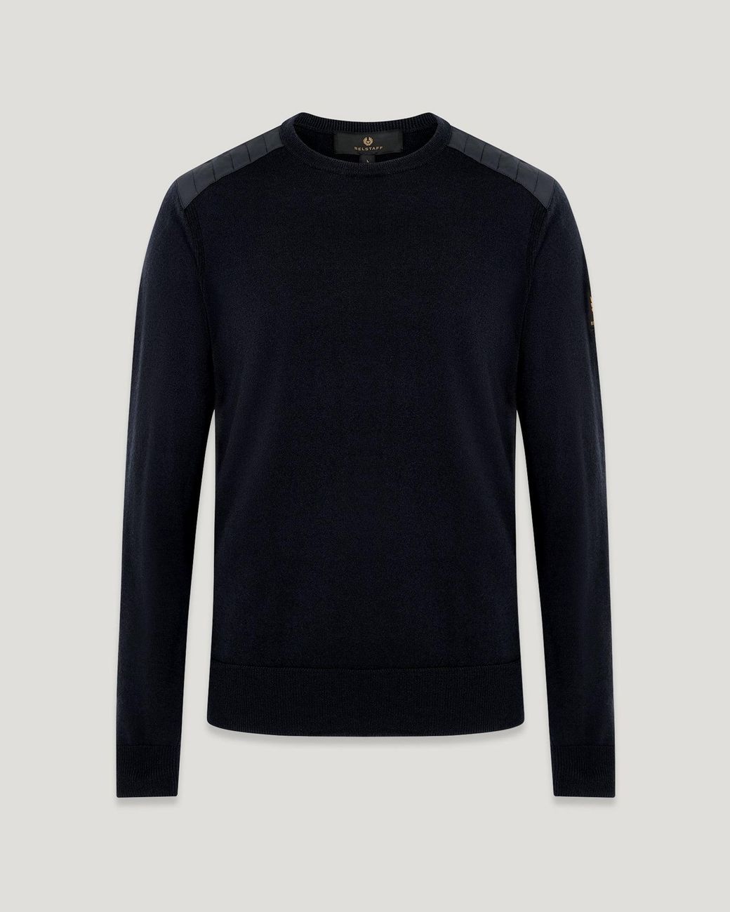 Belstaff Blue Men's Kerrigan Crewneck Jumper Merino Wool for men