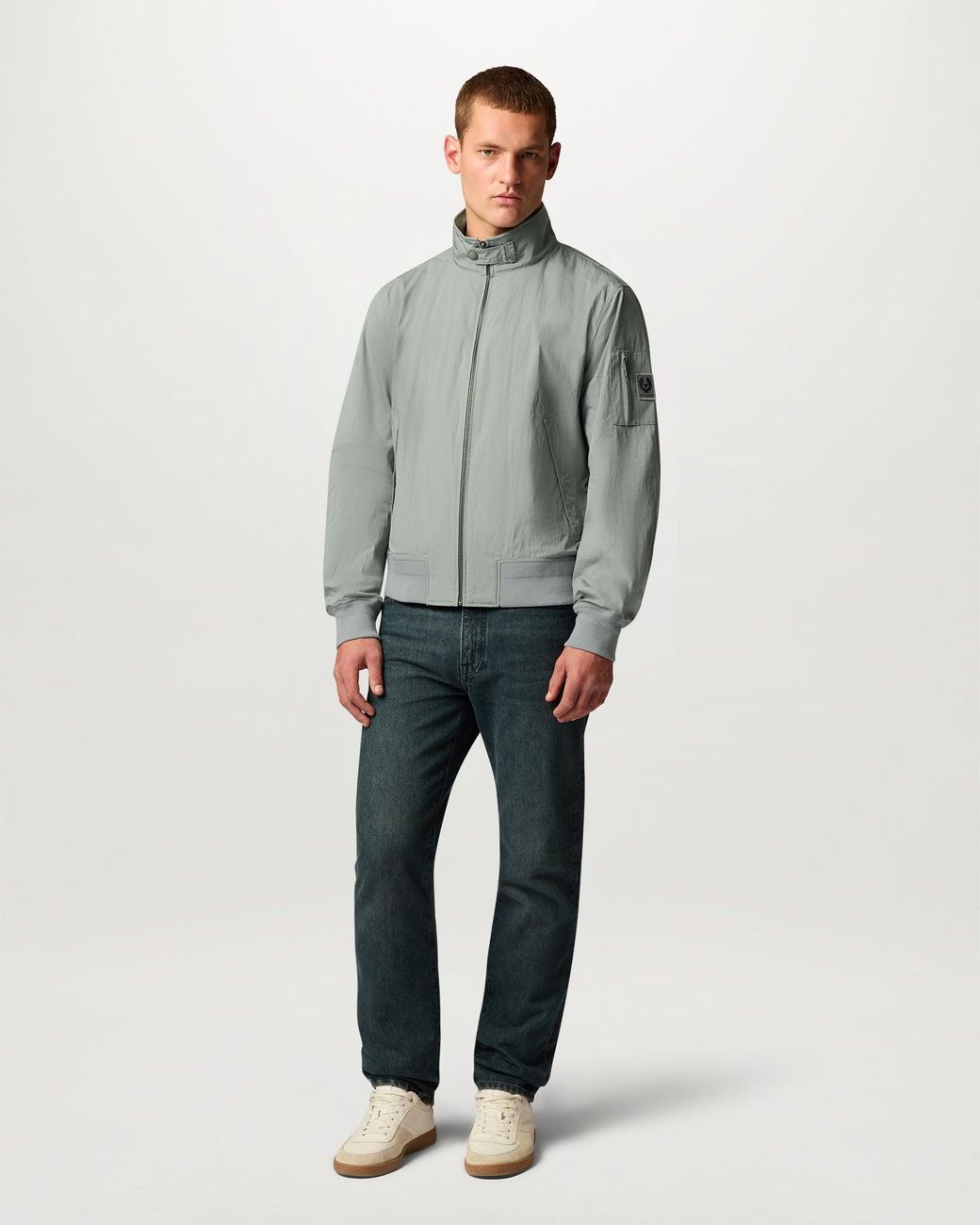 Belstaff Green Men's Overland Jacket Compact Technical Cotton for men