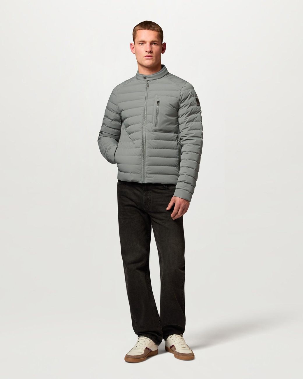 Belstaff Gray Men's Chassis Jacket Lightweight Stretch Down for men