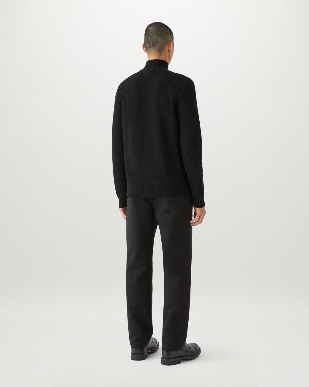 Belstaff Black Men's Watch Zip Cardigan Lambswool for men