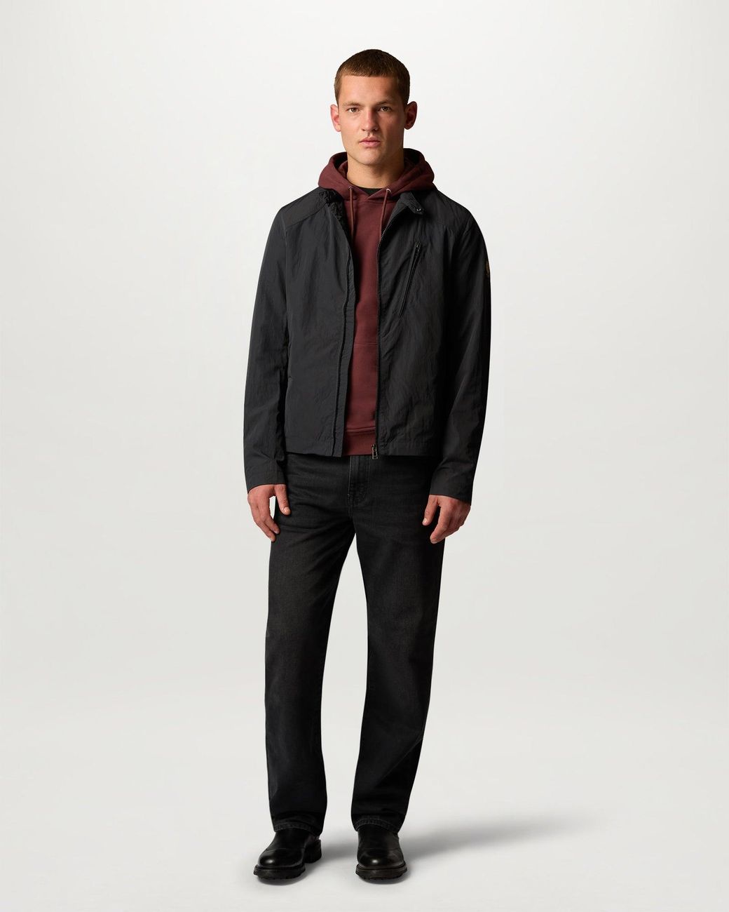 Belstaff Black Men's Chase Jacket Alpha Nylon for men
