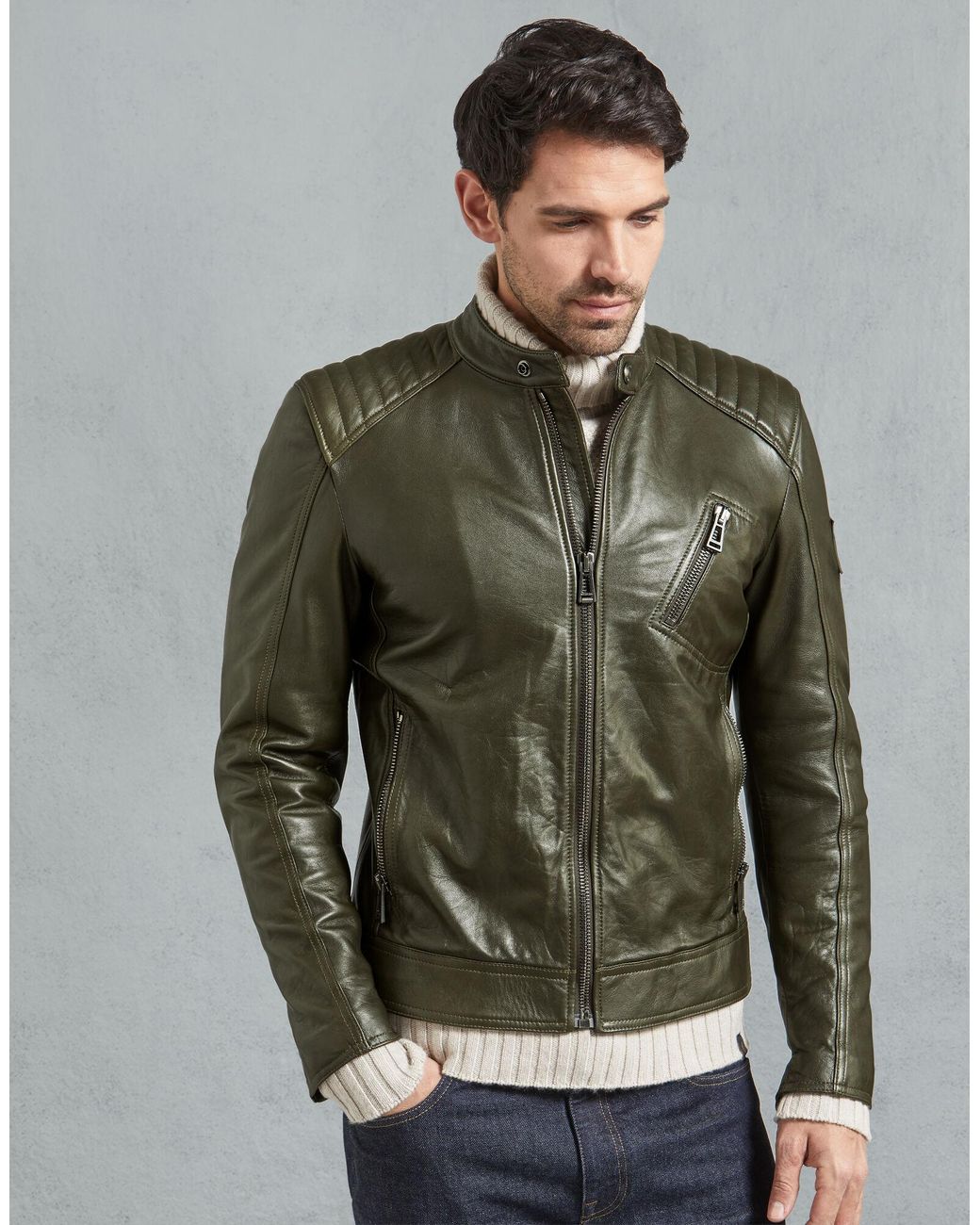 Belstaff V Racer Leather Jacket for Men | Lyst