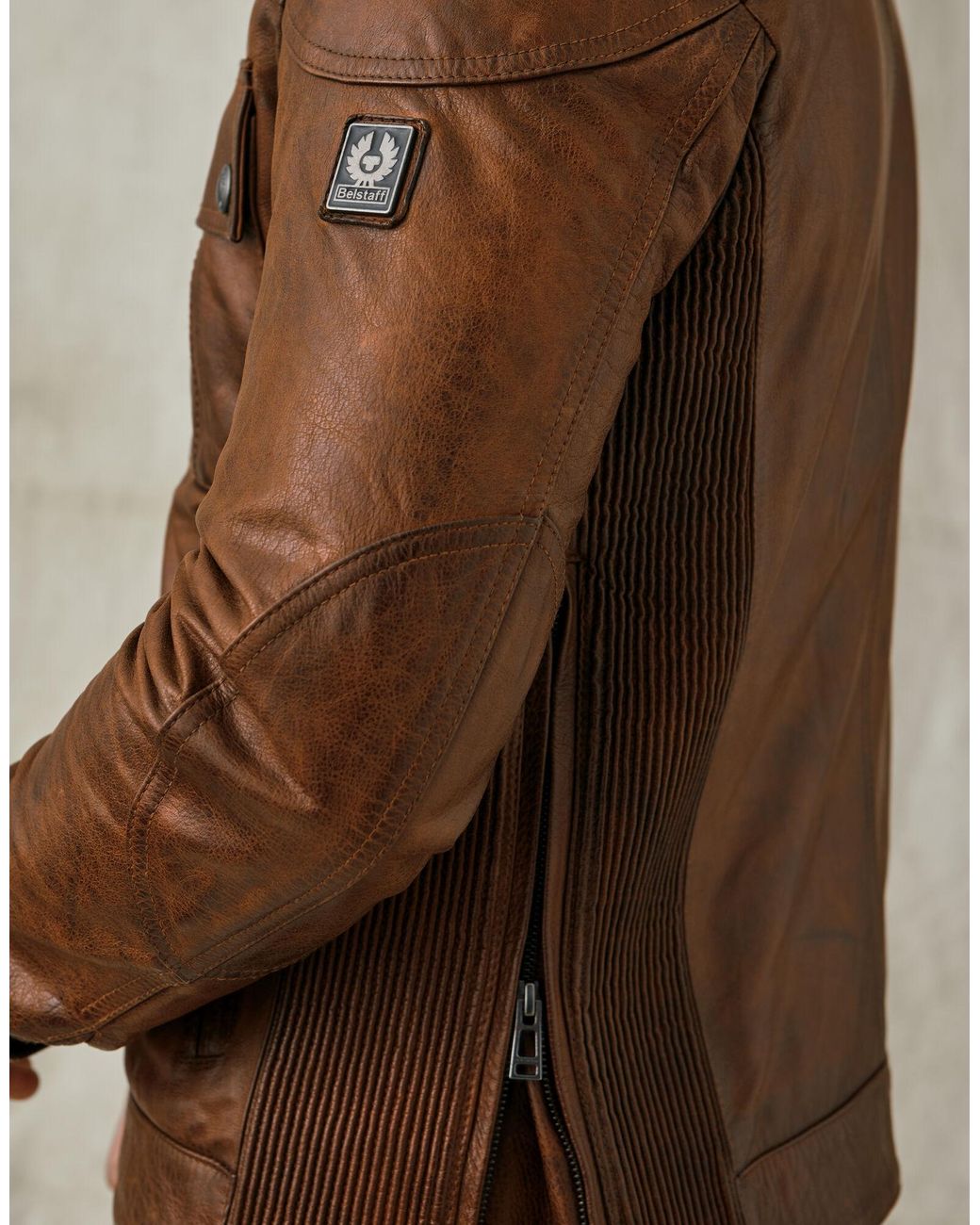 Belstaff Gangster 2.0 Leather Jacket in Brown for Men | Lyst