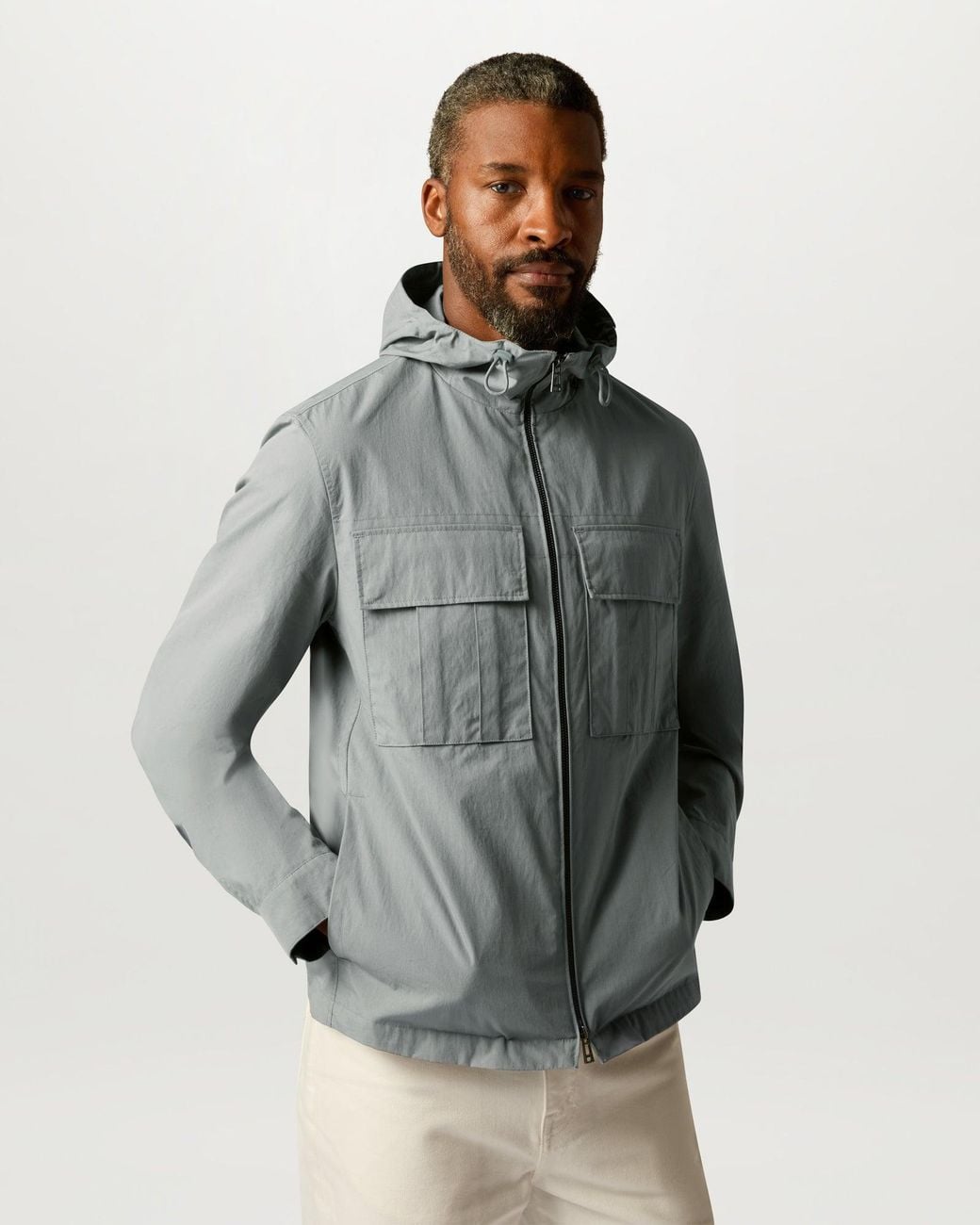 Belstaff Gray Men's Container Overshirt Compact Technical Cotton for men