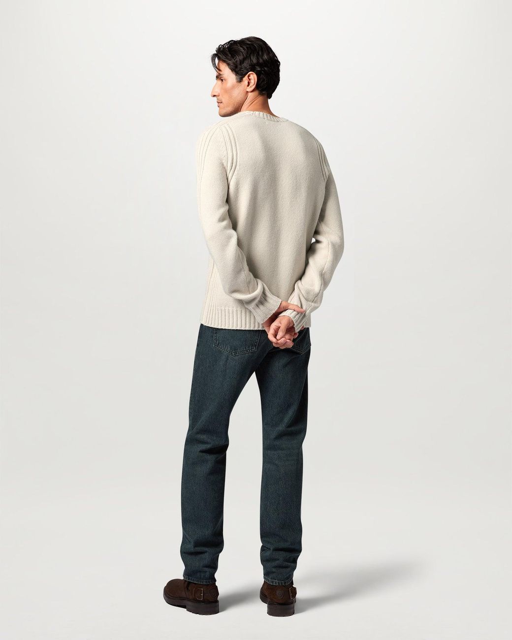 Belstaff Natural Men's Watch Crewneck Jumper Lambswool for men