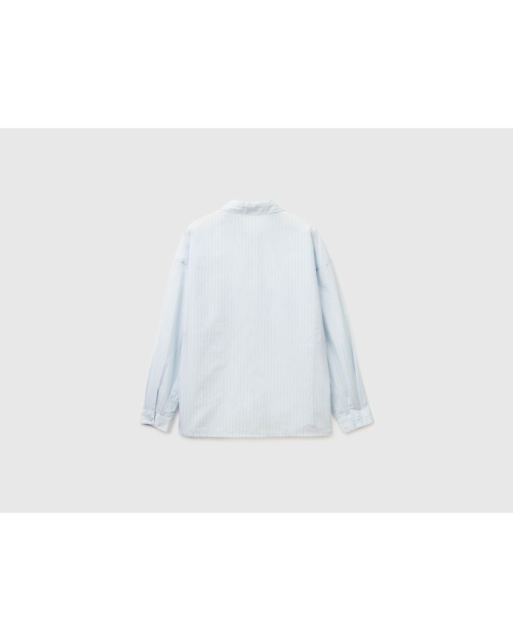 Benetton Black Benetton, Striped Shirt With Slits