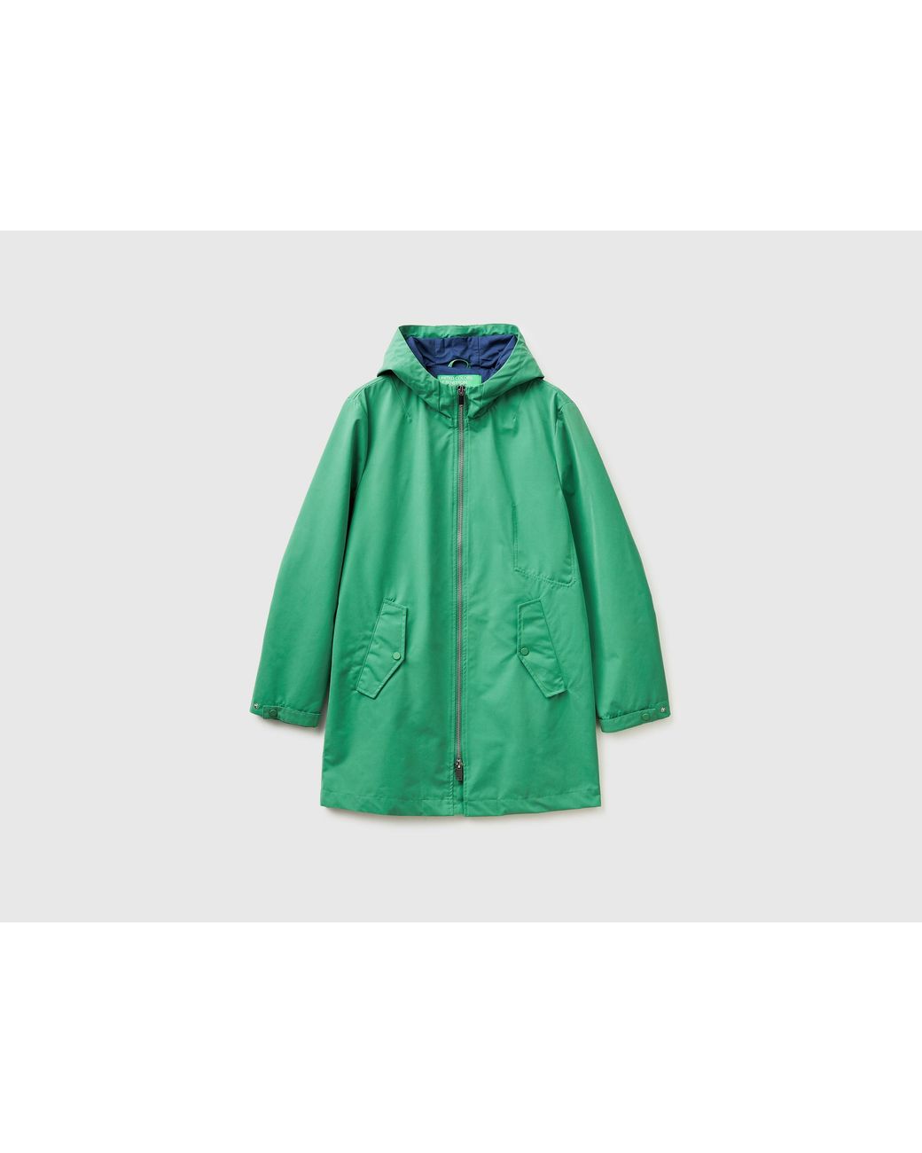 Benetton Green Benetton, Lightweight Nylon Parka for men