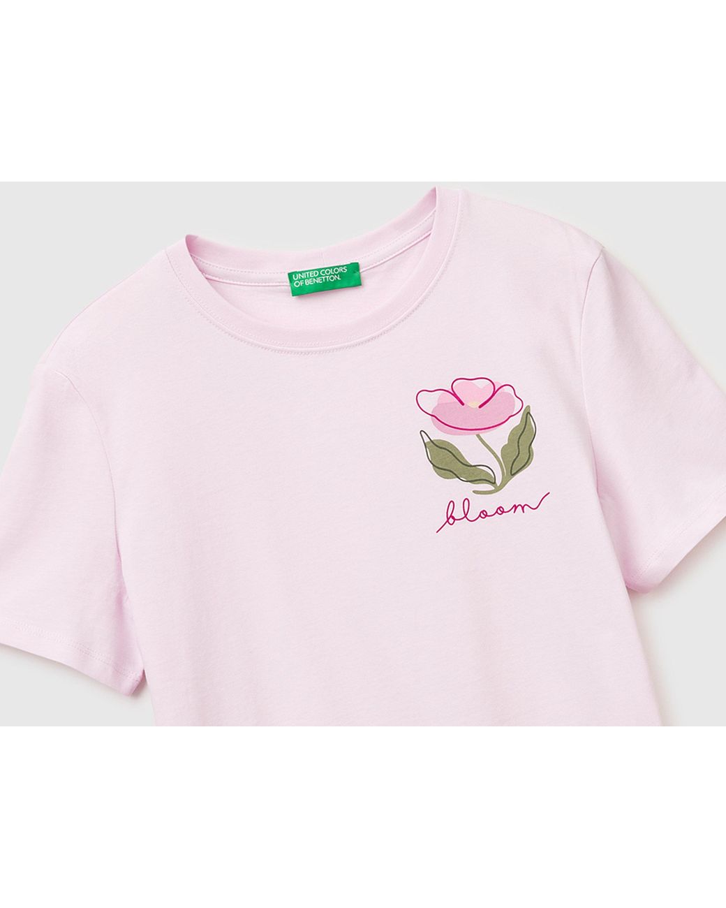 Benetton Black Benetton, T-Shirt With Flower Print