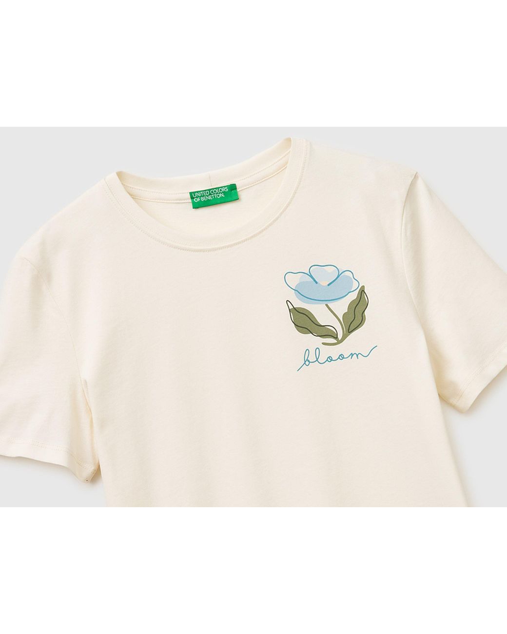 Benetton Black Benetton, T-Shirt With Flower Print