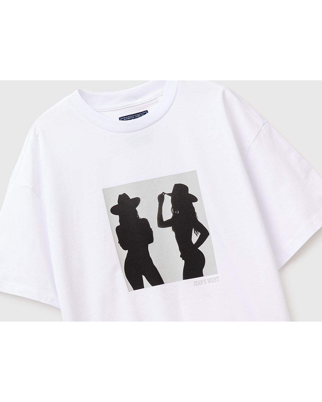 Benetton Black Benetton, Western Print T-Shirt