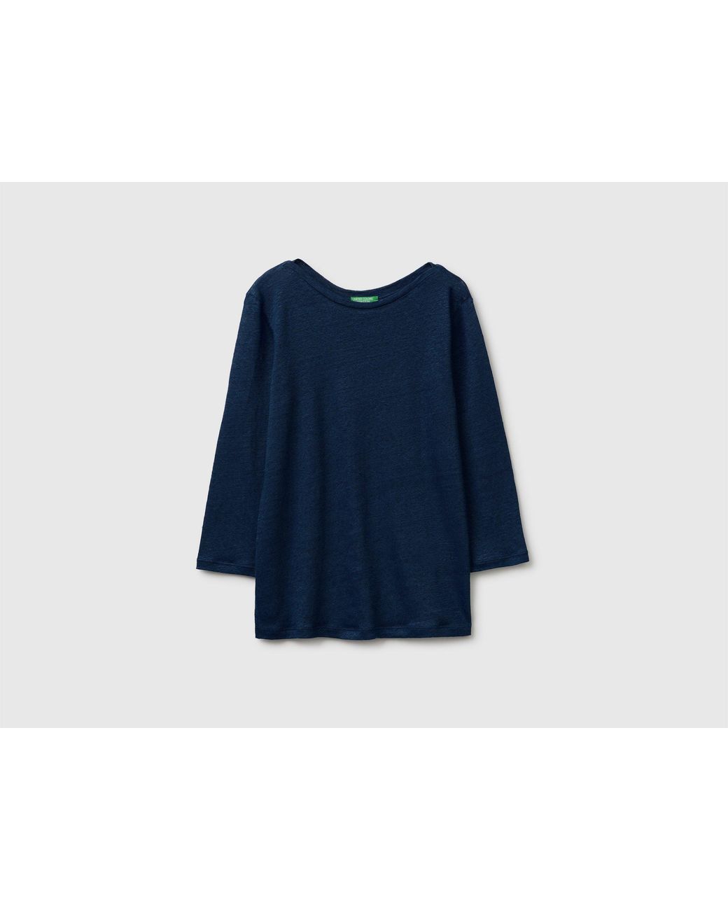 Benetton Blue Benetton, Boat-Neck T-Shirt