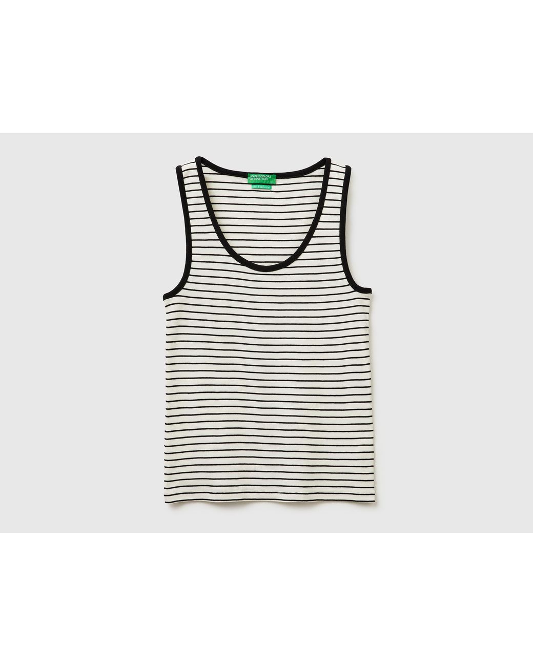 Benetton Black Benetton, Striped Tank Top