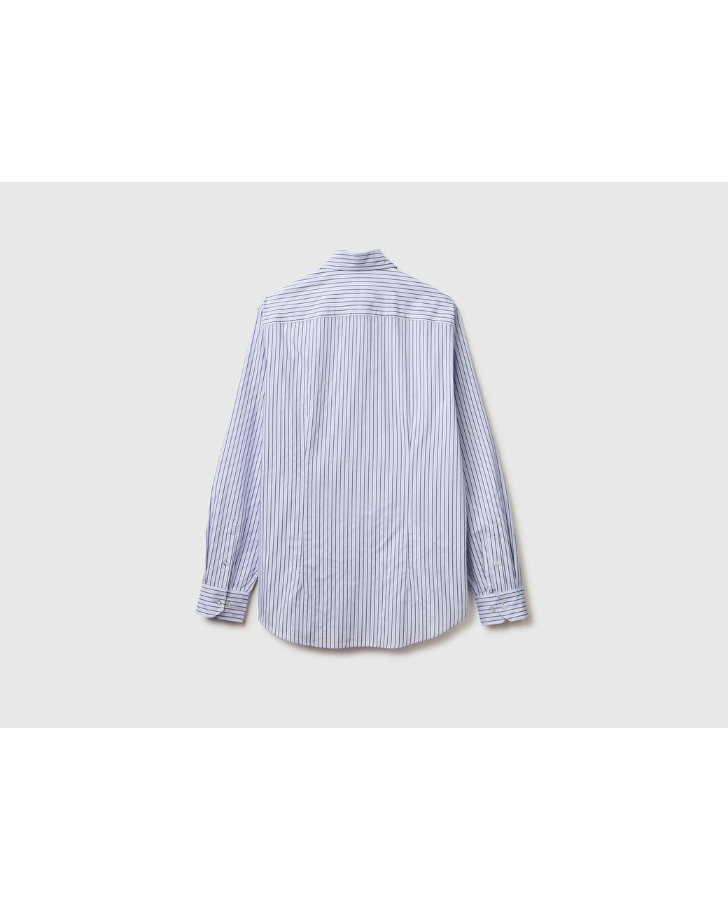 Benetton Black Benetton, Slim Fit Shirt With Pocket for men