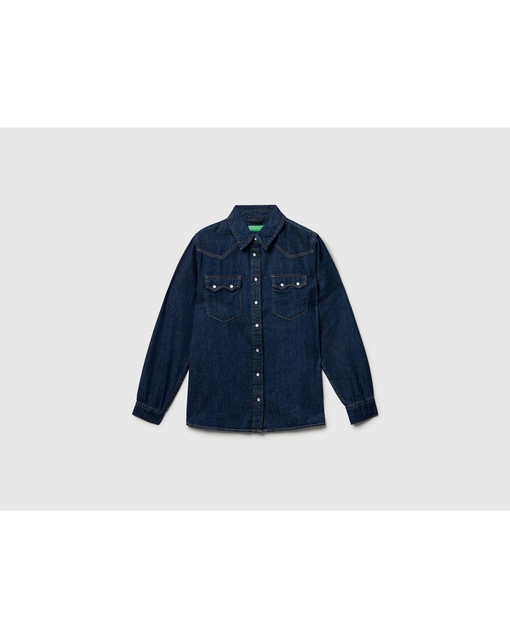 Benetton Blue Benetton, Western Denim Shirt