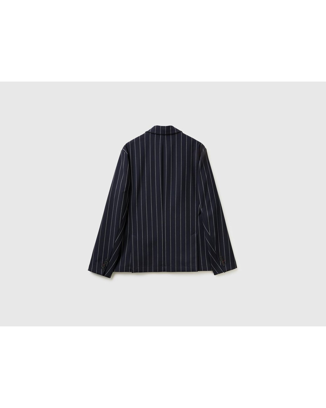 Benetton Blue Benetton, Striped Blazer for men