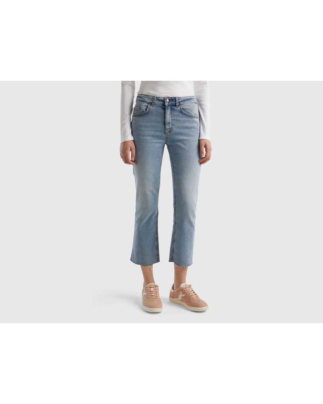 Cropped Jeans In Recycled Cotton