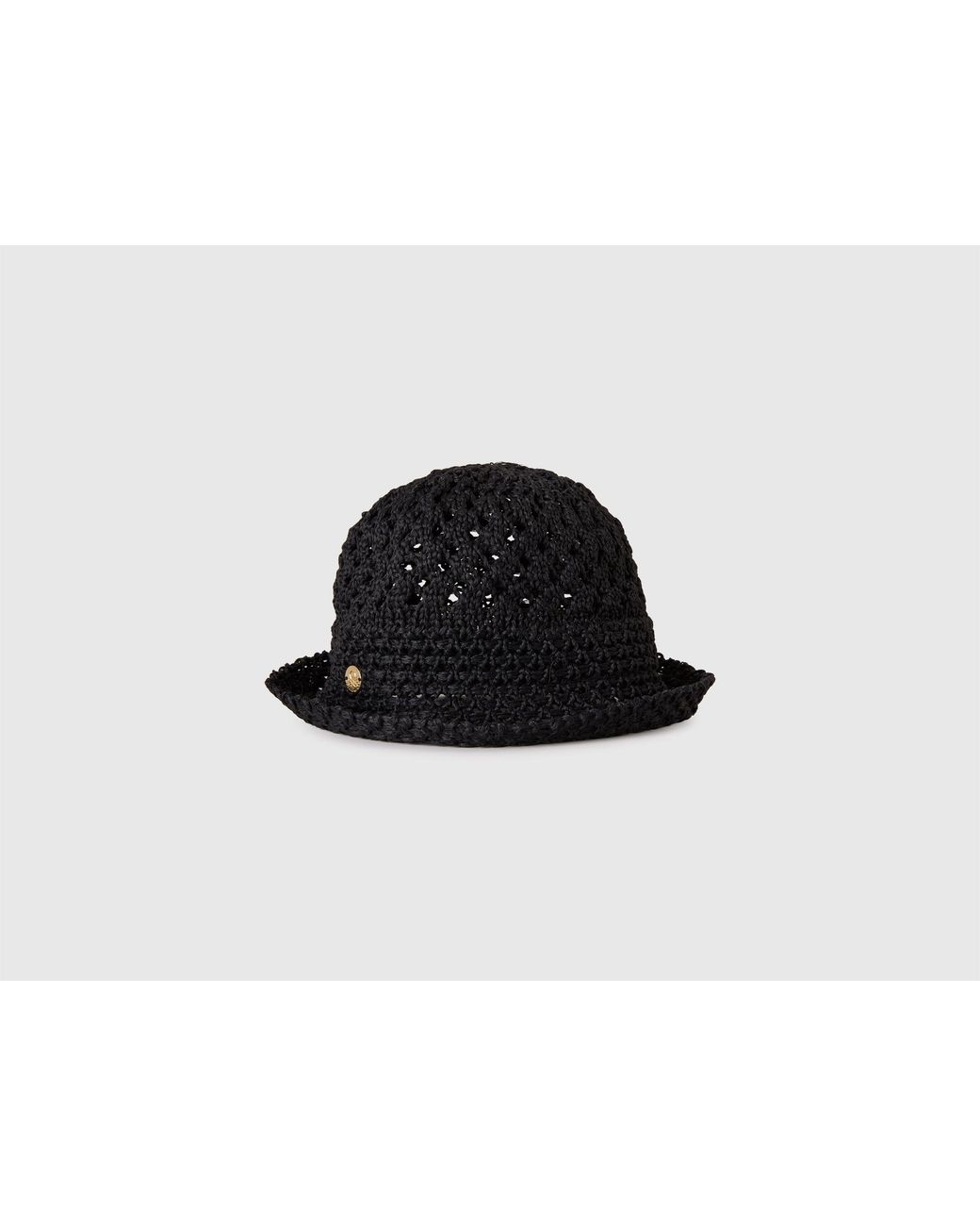 Benetton Black Benetton, Crochet Fisherman's Hat