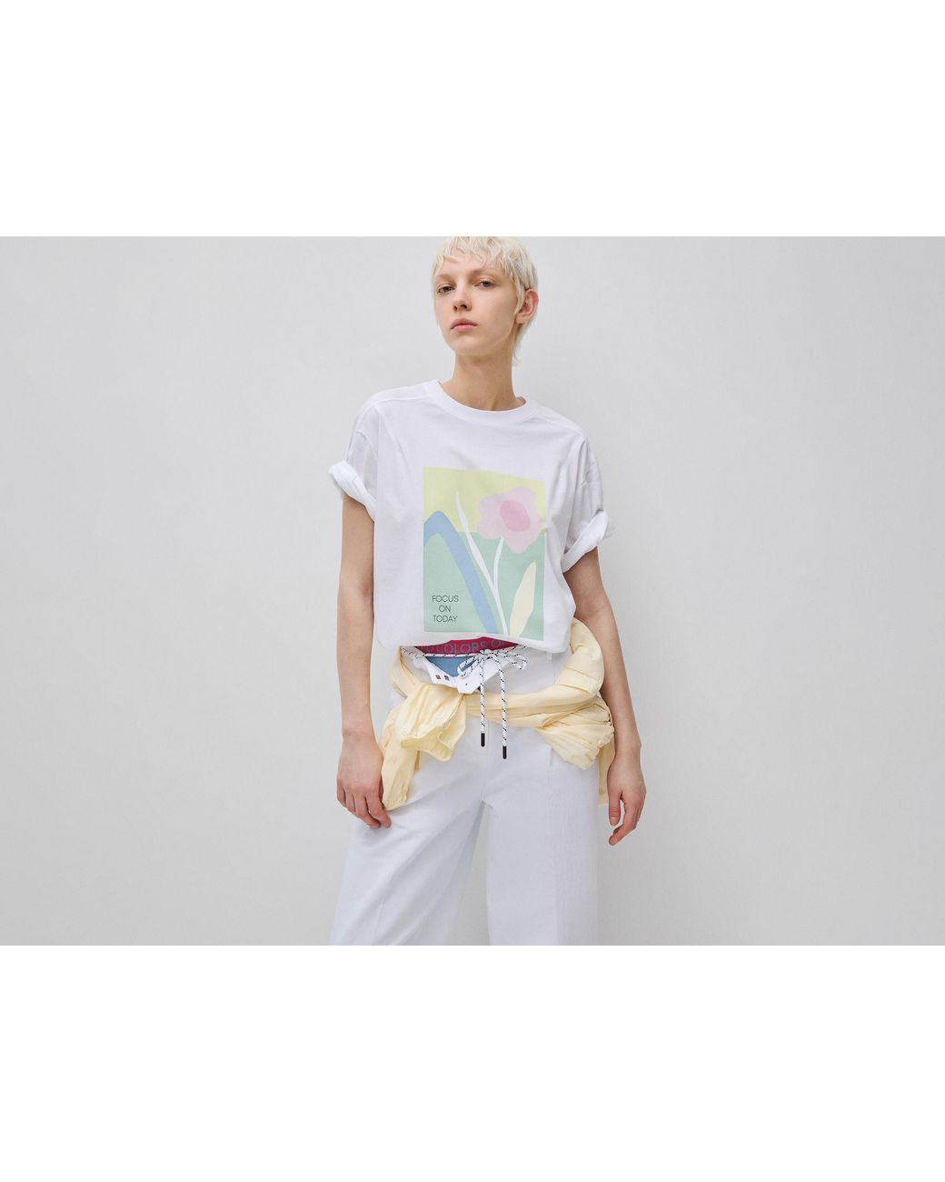 Benetton Black Benetton, Oversized T-Shirt With Print