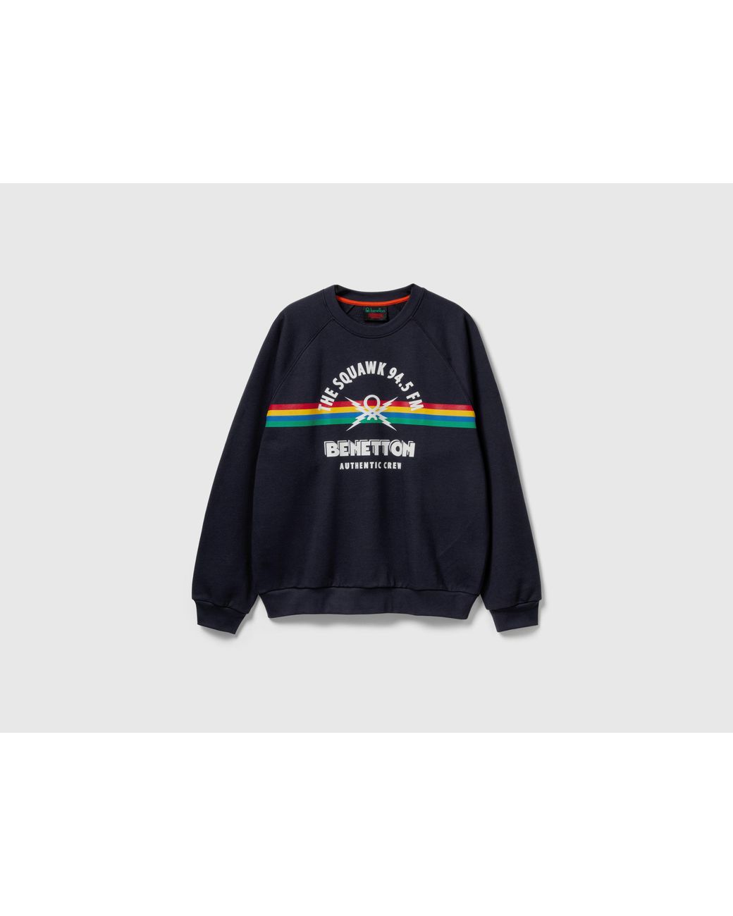 Benetton Black Benetton, Stranger Things Relaxed Fit Sweatshirt for men