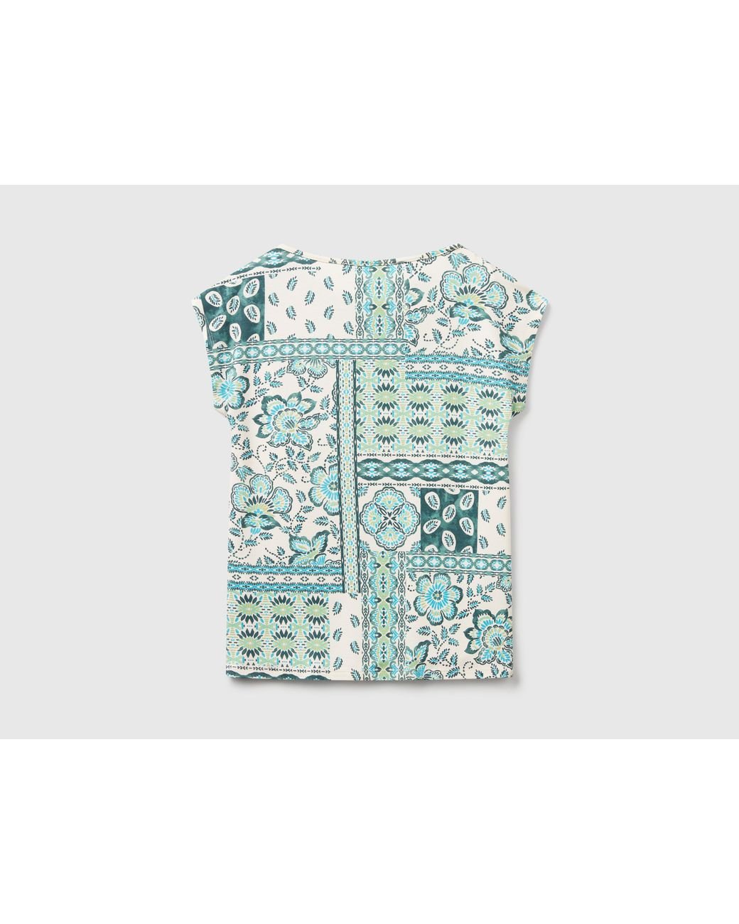 Benetton, Haut À Imprimé Bandana, Taille, Multicolore, Femme Benetton en coloris Green