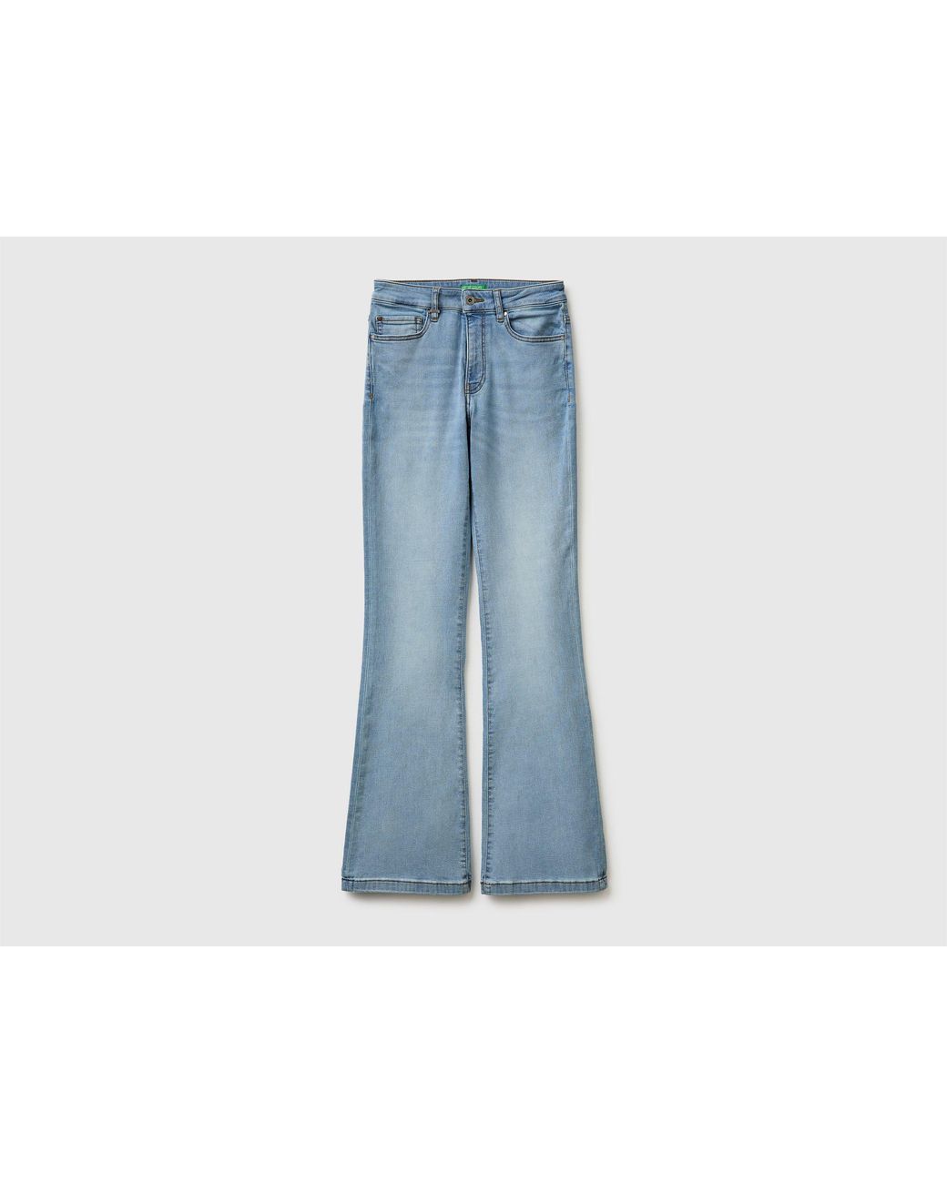 Benetton Blue Benetton, Stretch Flare Fit Jeans