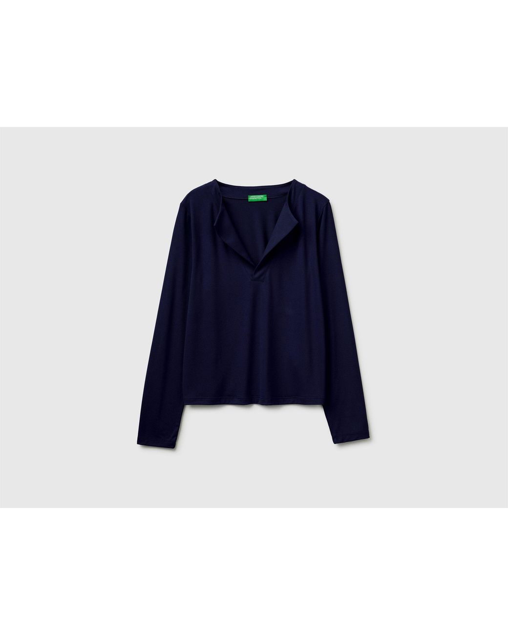 Benetton Blue Benetton, T-Shirt With Lapels