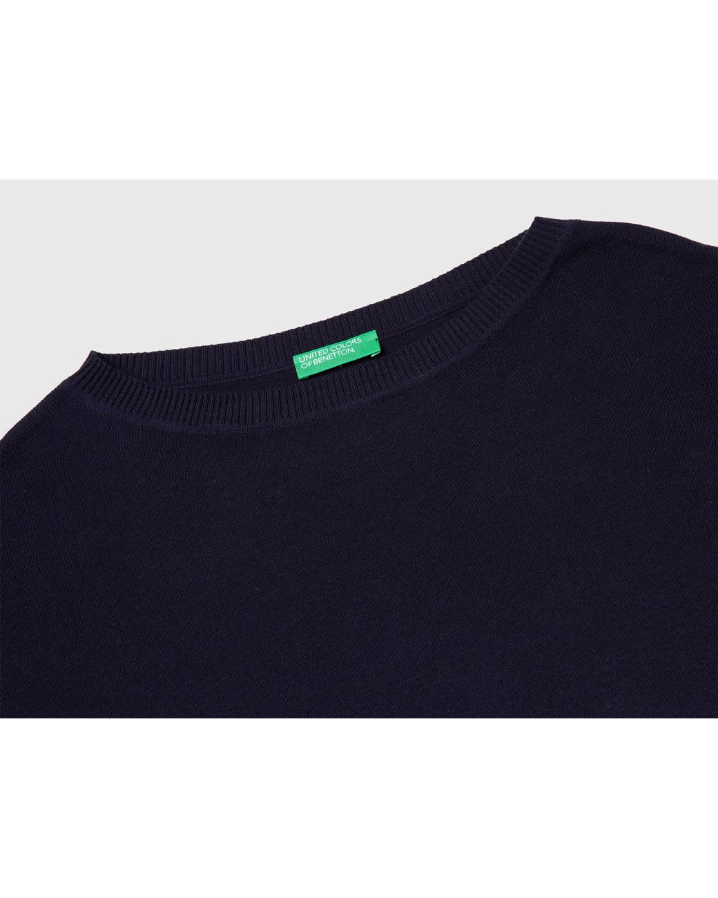 Benetton Blue Benetton, Premium Cotton Oversized Sweater