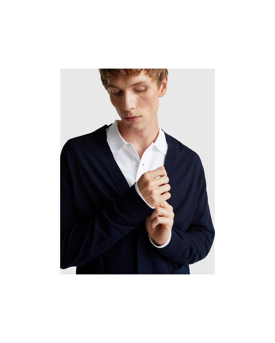 Benetton Black Benetton, Cardigan for men