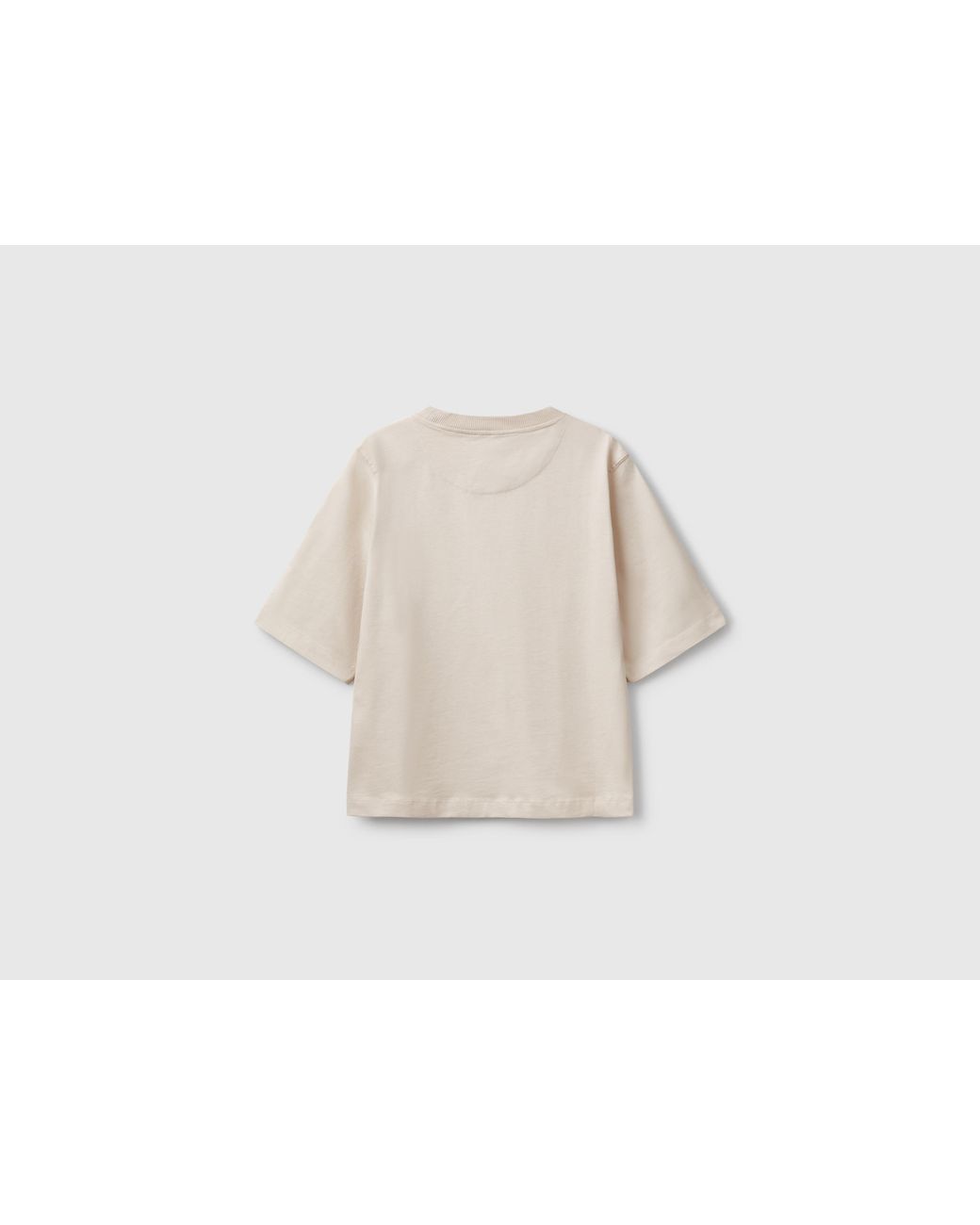 Benetton Black Benetton, 100% Cotton Boxy Fit T-Shirt