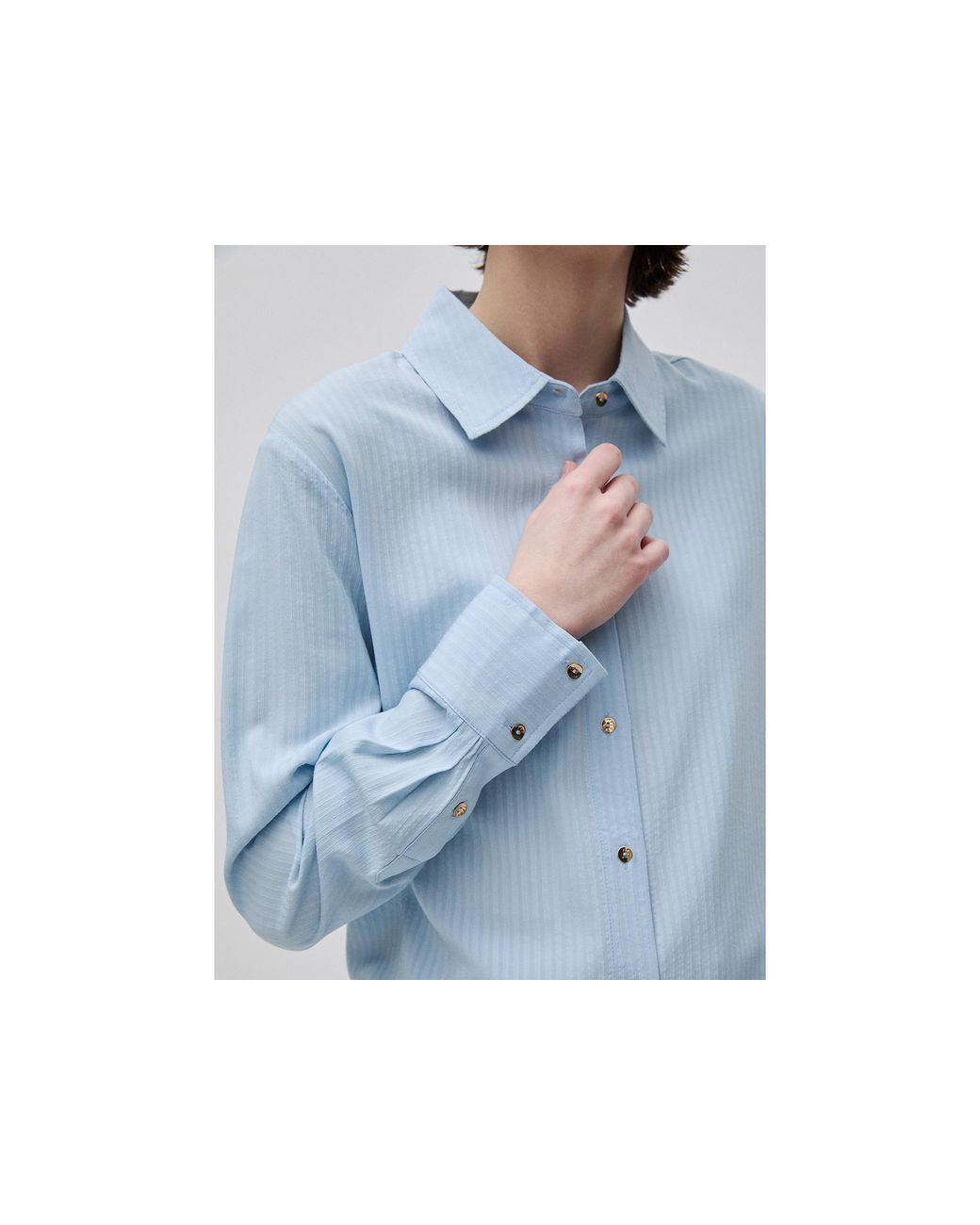 Benetton Black Benetton, Flowing Striped Shirt