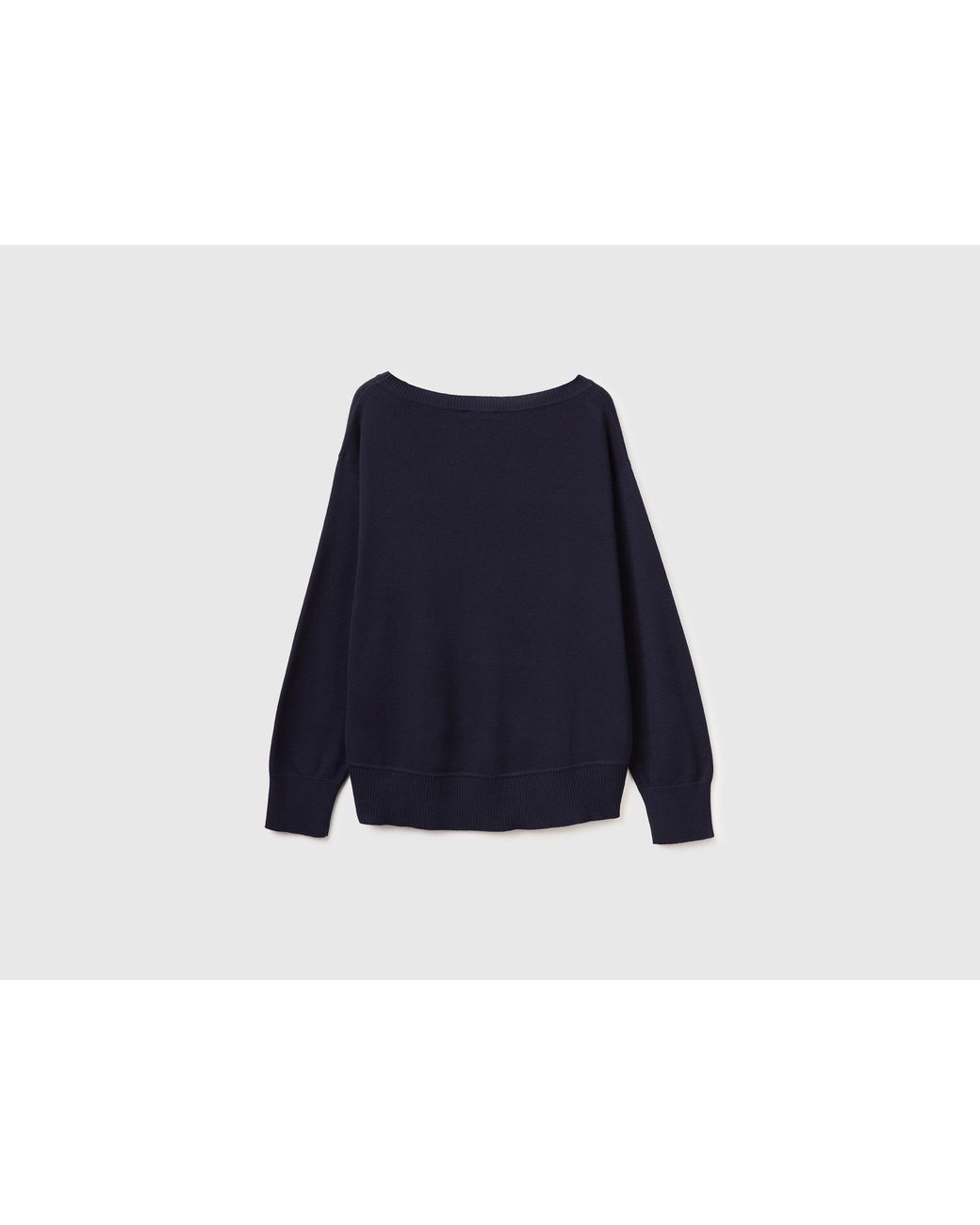 Benetton Blue Benetton, Premium Cotton Oversized Sweater