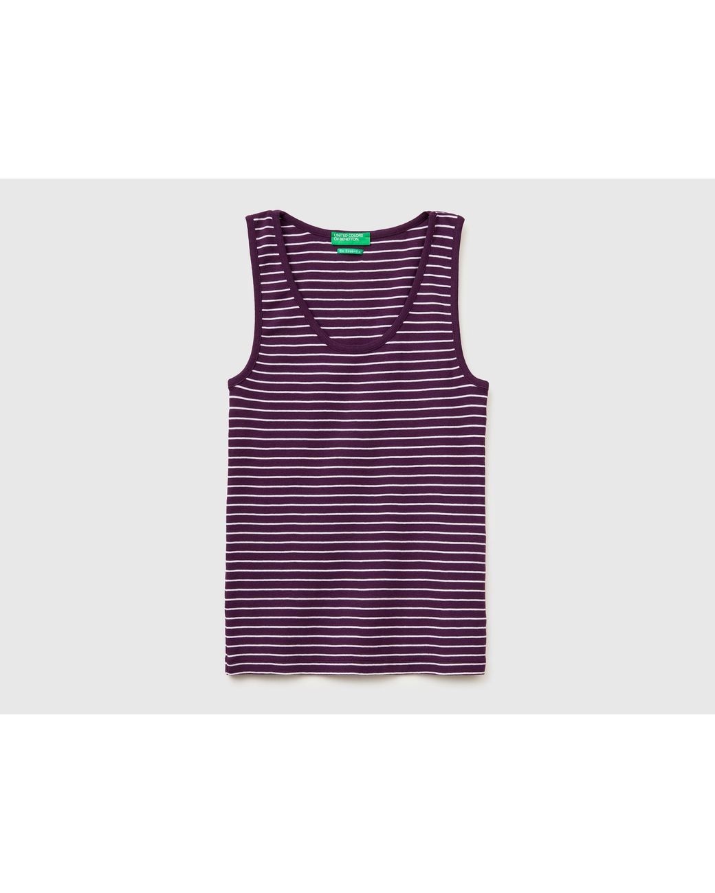 Benetton Purple Benetton, Striped Tank Top