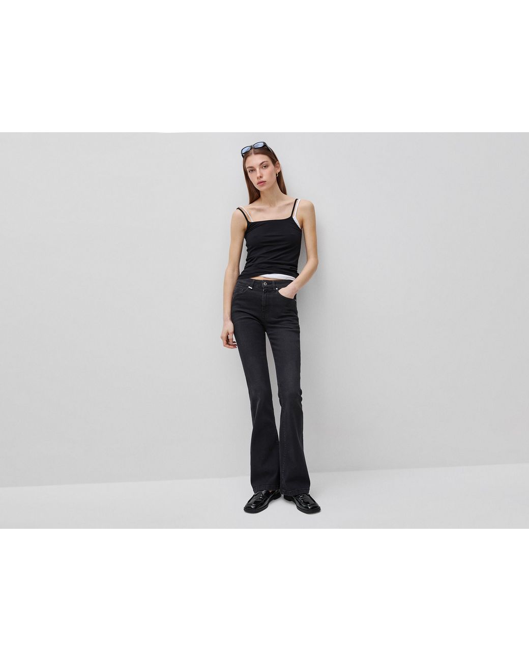 Benetton Black Benetton, Stretch Flare Fit Jeans