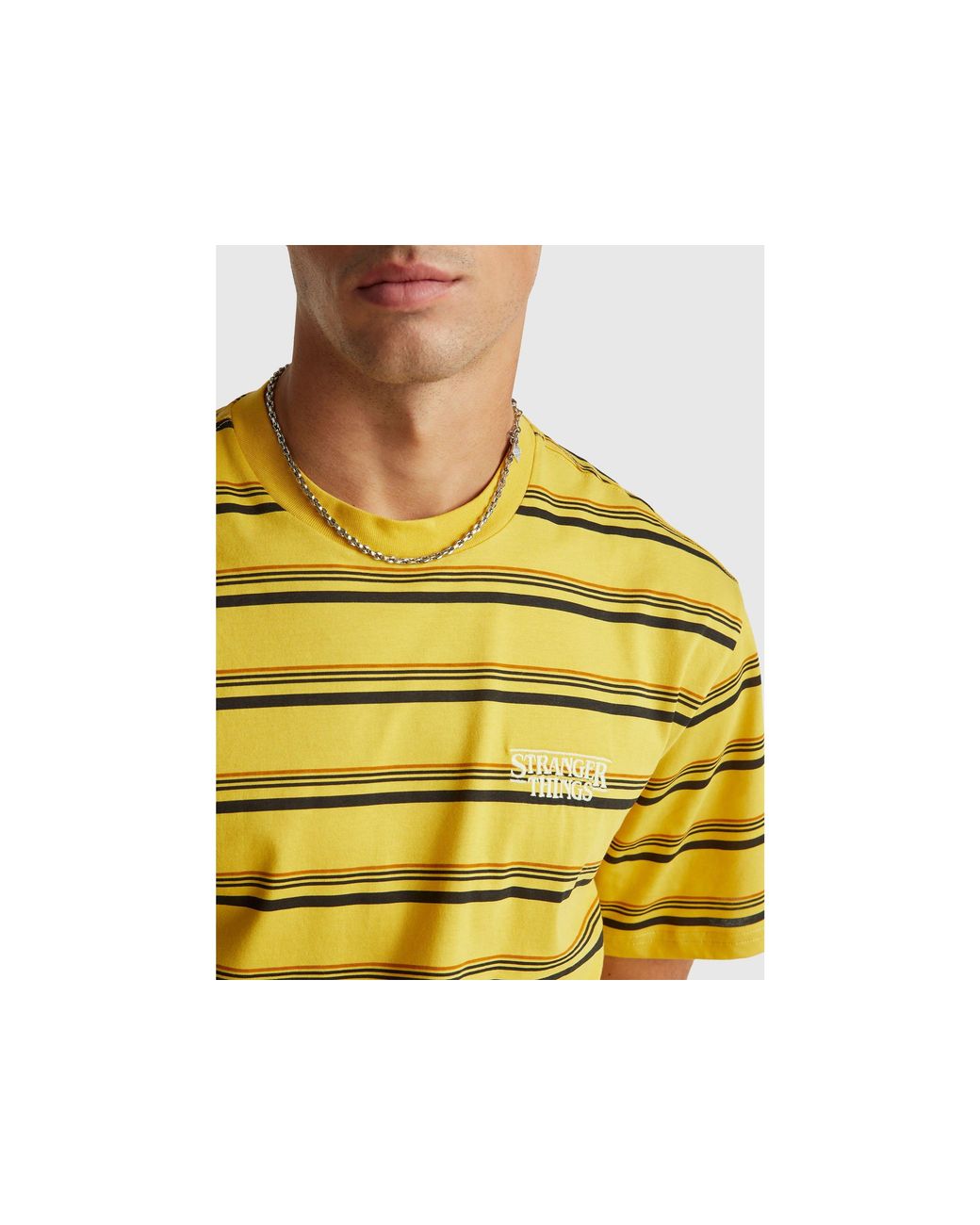Benetton Black Benetton, Stranger Things Striped T-Shirt