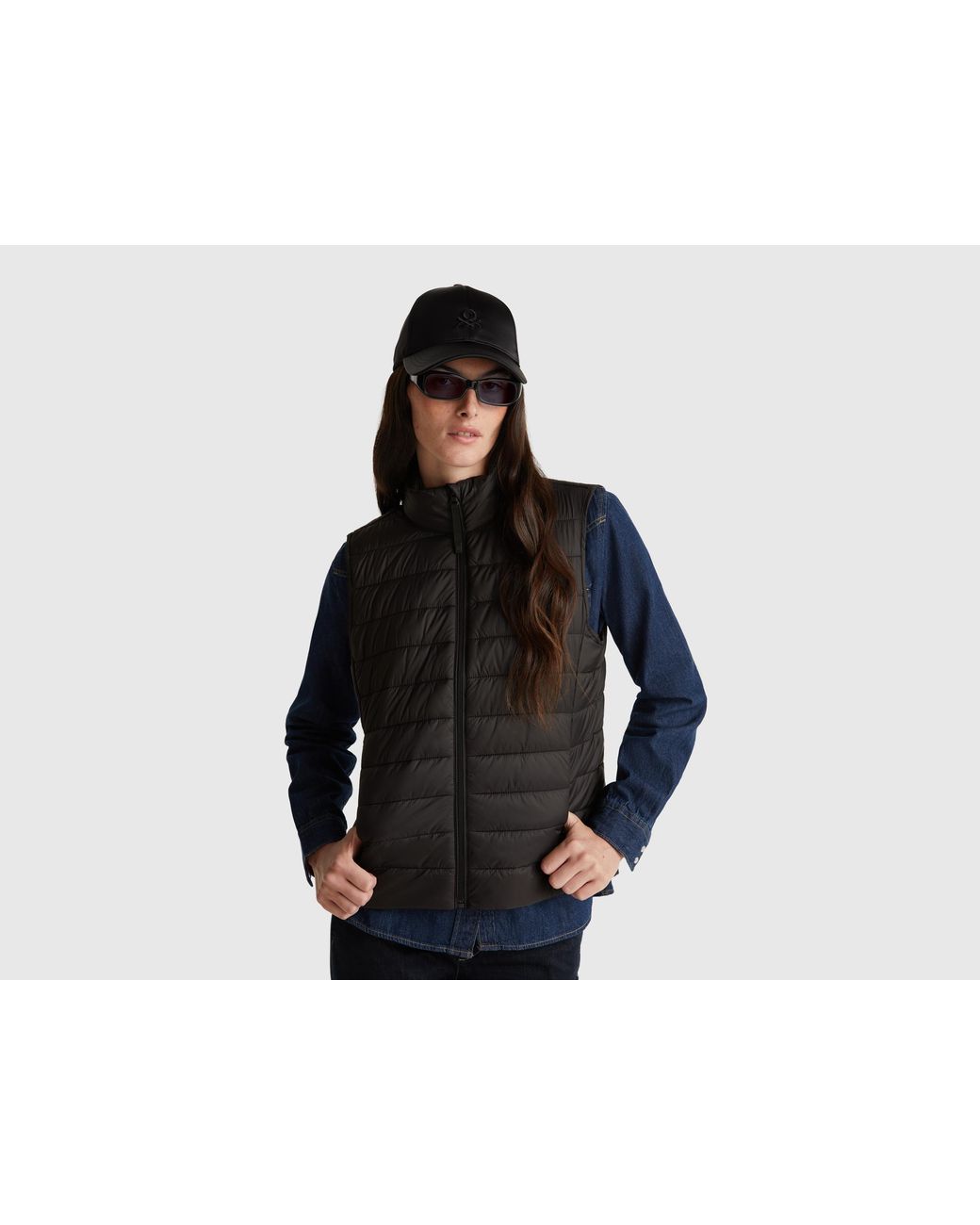 Benetton Black Benetton, Slim Fit Padded Vest