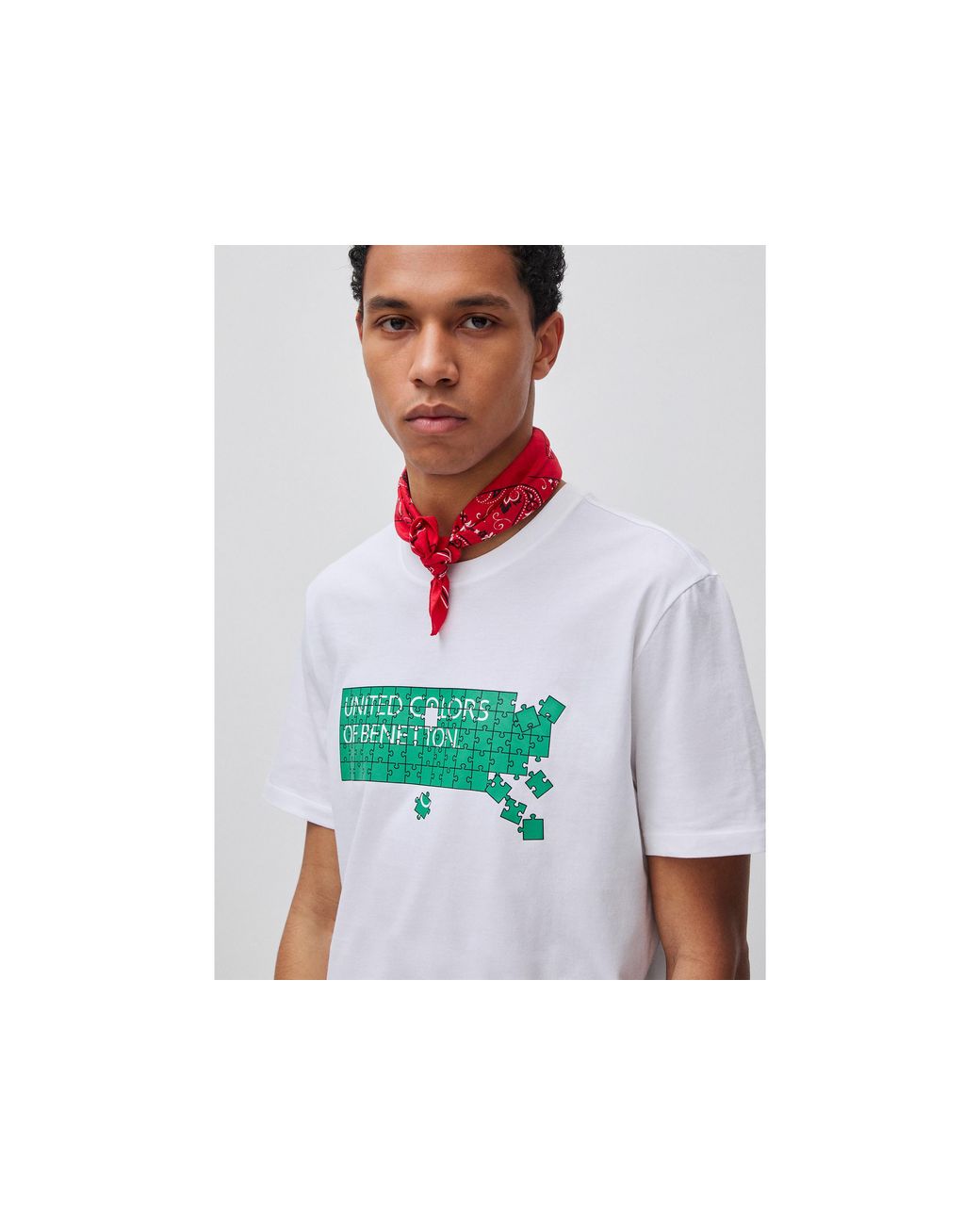 Benetton, T-Shirt di Benetton in Black da Uomo